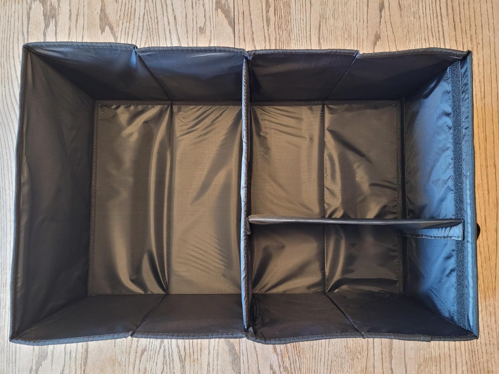 GORILLA GRIP Large Capacity Sturdy Trunk Storage Organizer, Slip and Water Resistant Collapsible Organization Container for Car Sedan or SUV, Multi Compartment Box Vehicle Accessories, Blue customer photo 1