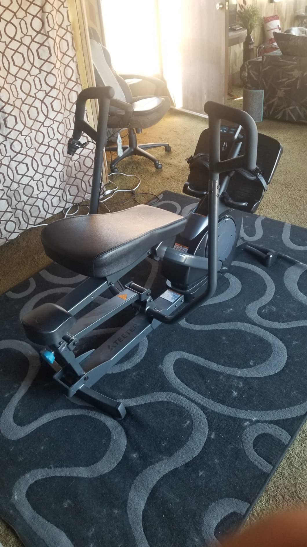 Teeter Power10 Rower with 2-Way Magnetic Resistance Elliptical Motion - Indoor Rowing Machine w/HRM Connectivity, Teeter Move App - Free Classes & Coaching customer photo 2