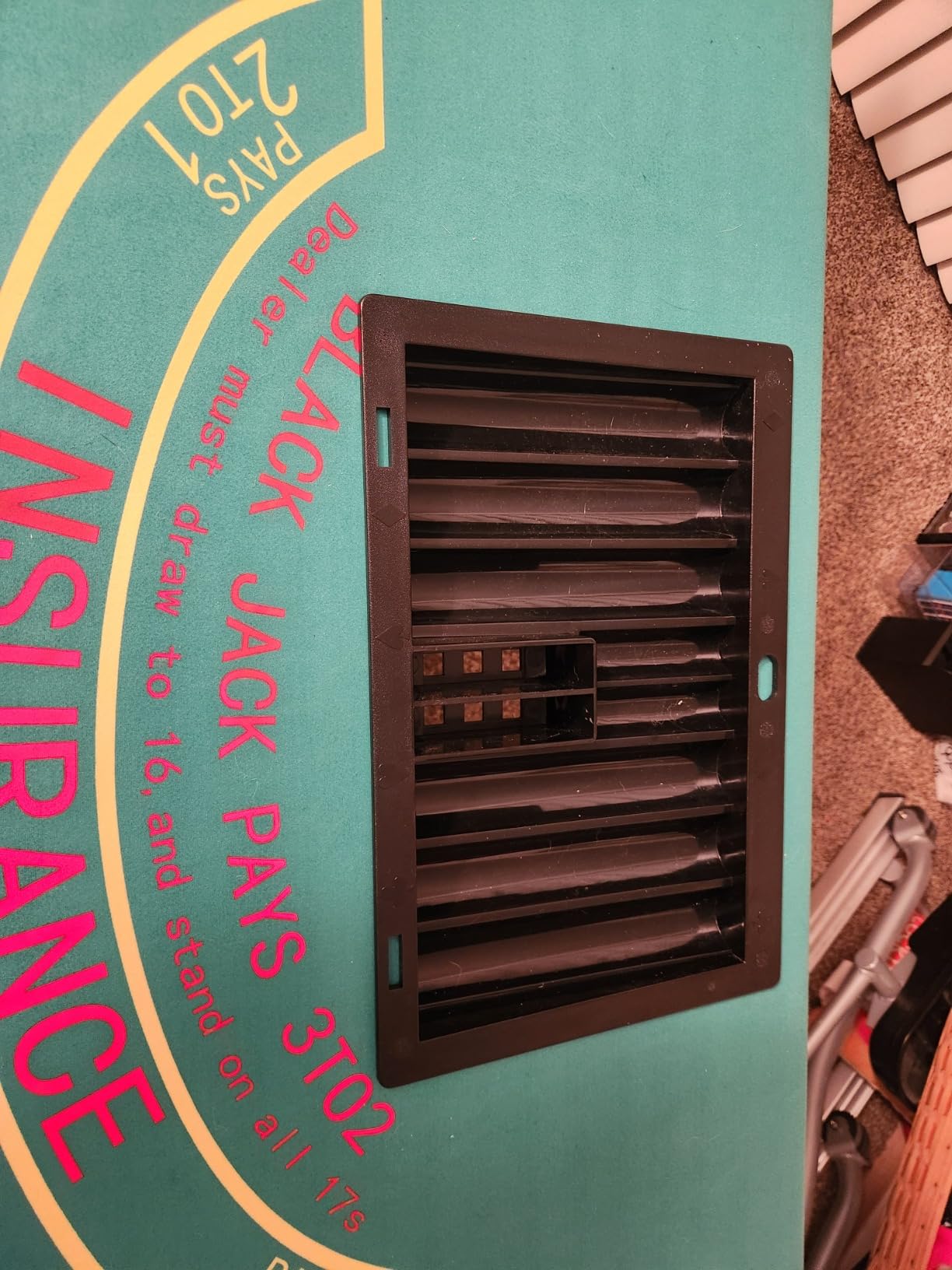 Upgrade 91'' Foldable Poker Table for 10 Players - Large Casino Table with Stainless Steel Cup Holders & Padded Rails - Texas Holden Board Game Table - Perfect for Texas Casino Leisure Game customer photo 1