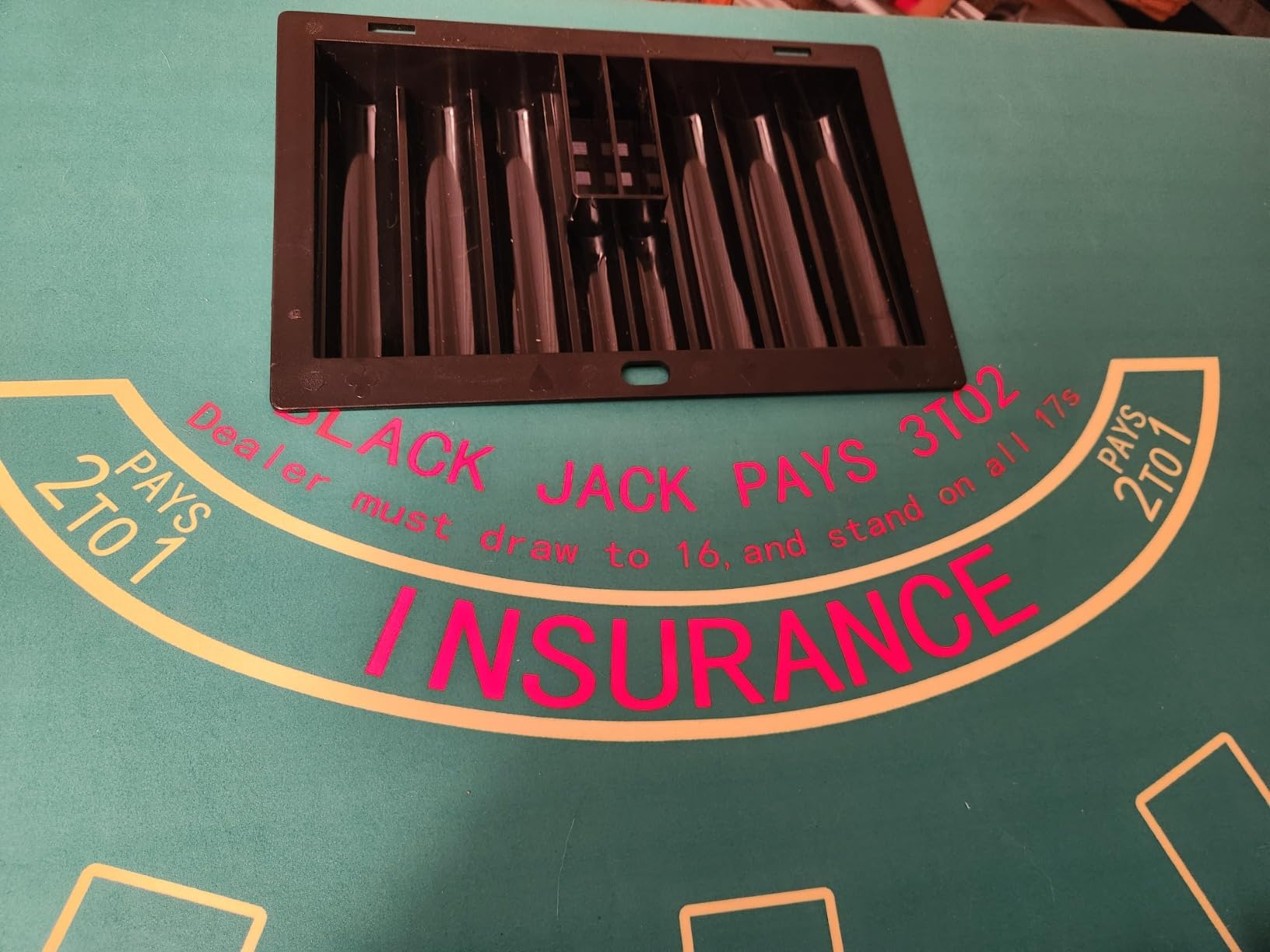 Upgrade 91'' Foldable Poker Table for 10 Players - Large Casino Table with Stainless Steel Cup Holders & Padded Rails - Texas Holden Board Game Table - Perfect for Texas Casino Leisure Game customer photo 2