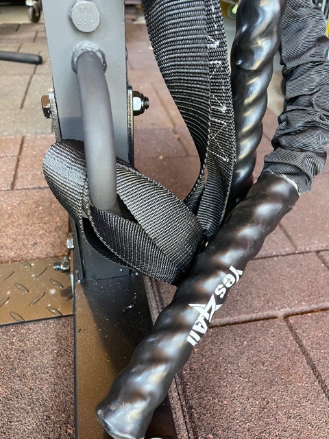 Yes4All Battle Ropes, Workout Rope with Cover, Steel Anchor & Strap Included, Heavy Ropes for Exercise Training - 1.5/2 Inch Diameter, 30, 40, 50 Ft Length customer photo 1