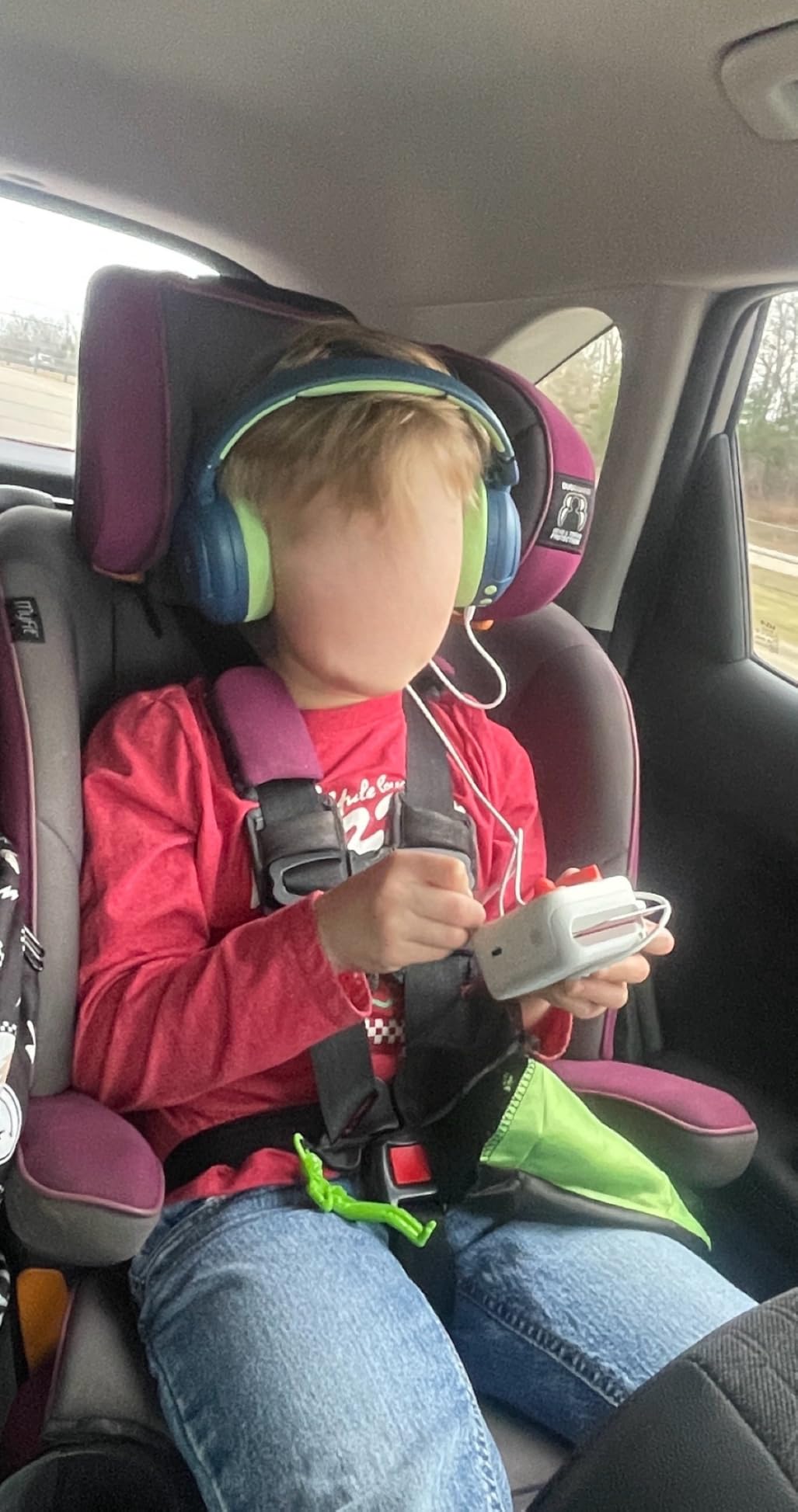 iClever BTH20 Active Noise Cancelling Headphones for Kids, 60H Play Time, Type C Fast Charging, Safe Volume 80dBA, Bluetooth 5.4, Award-Winning Kids Headphones Wireless for iPad Tablet Airplane, Blue customer photo 1