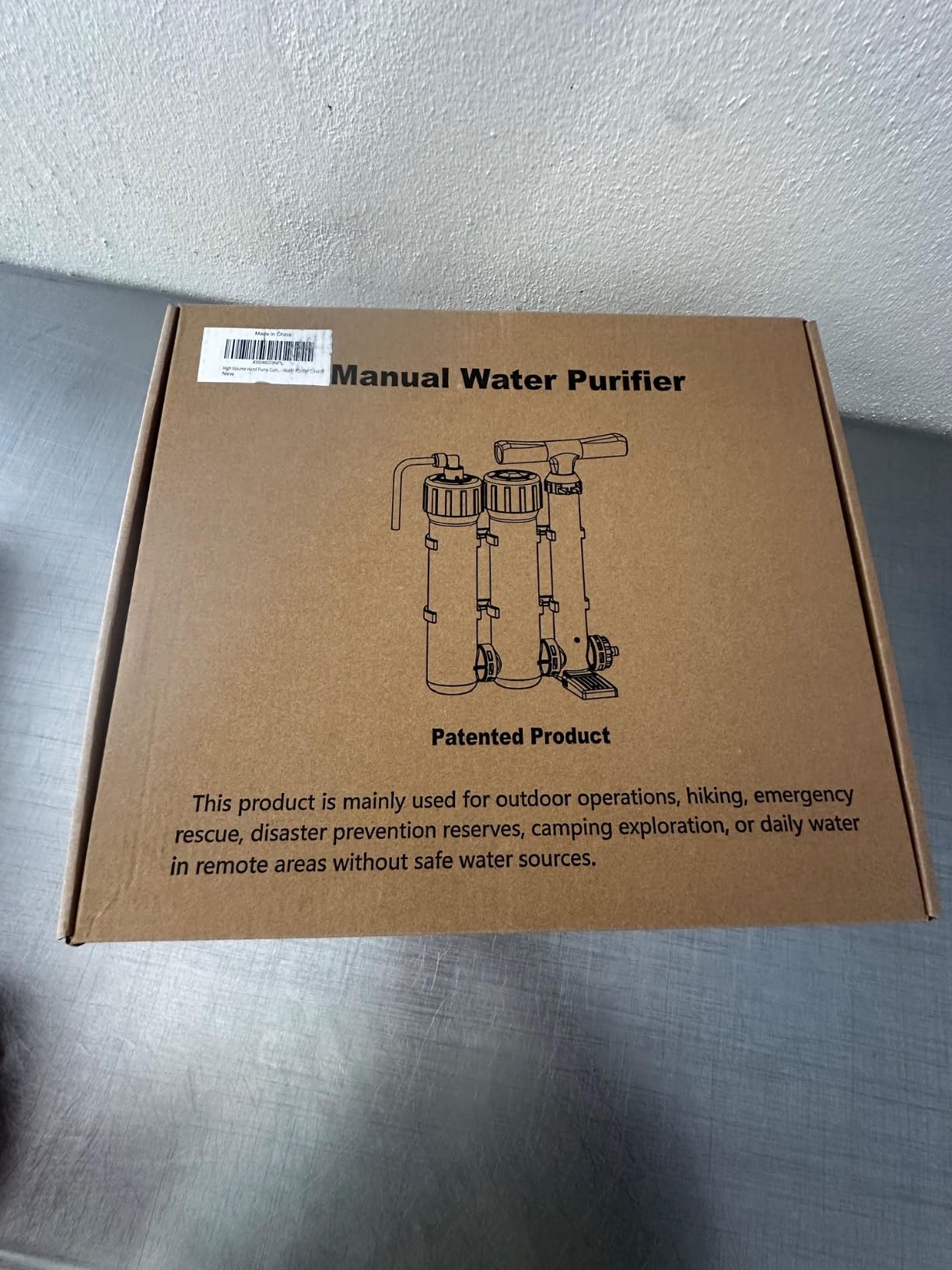 Pro Water Purifier Water Purification System for Survival - High-Volume Hand Pump Portable Water Filter for Camping, Hiking, Hunting, Emergency Preparedness - 3-Stage Water Filtration System customer photo 1