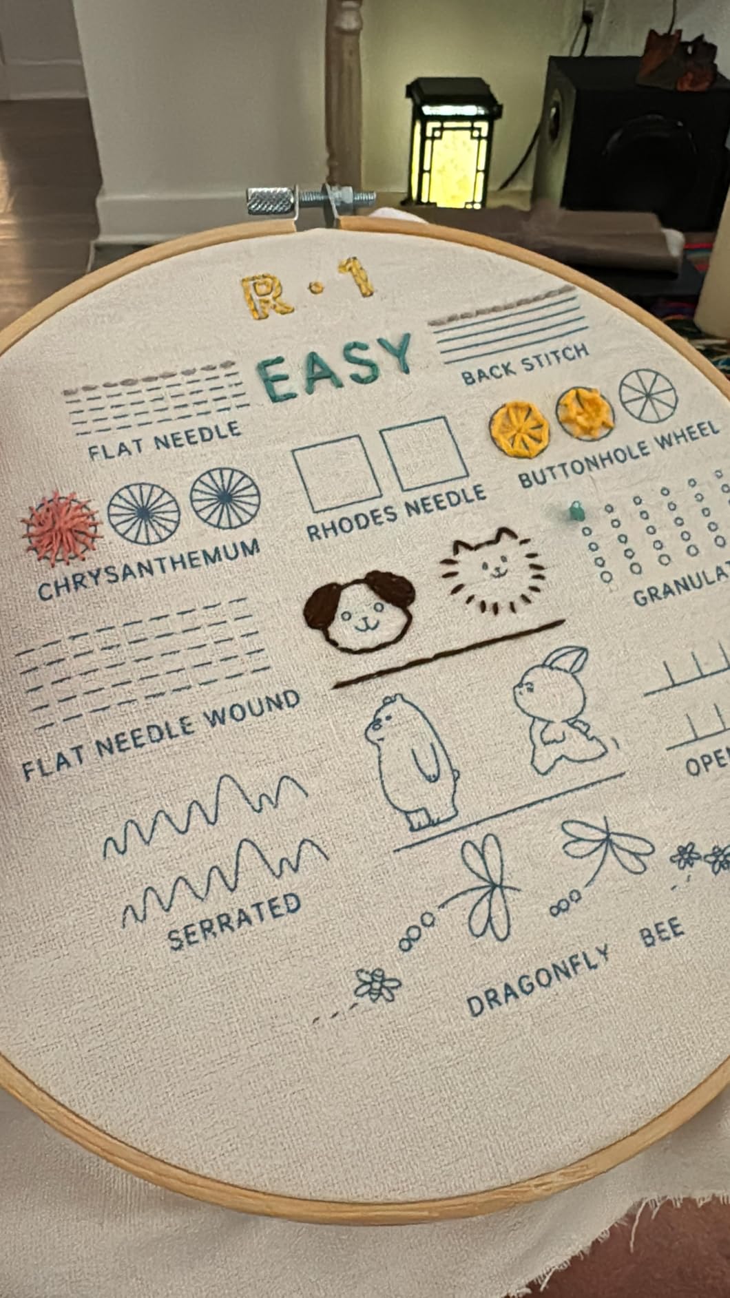 CYANFOUR Embroidery Kit for Beginners, 4 Stages to Learn 38 Stitches, with Step-by-Step Instructions and Clear Videos, Includes Multiple Accessories customer photo 2