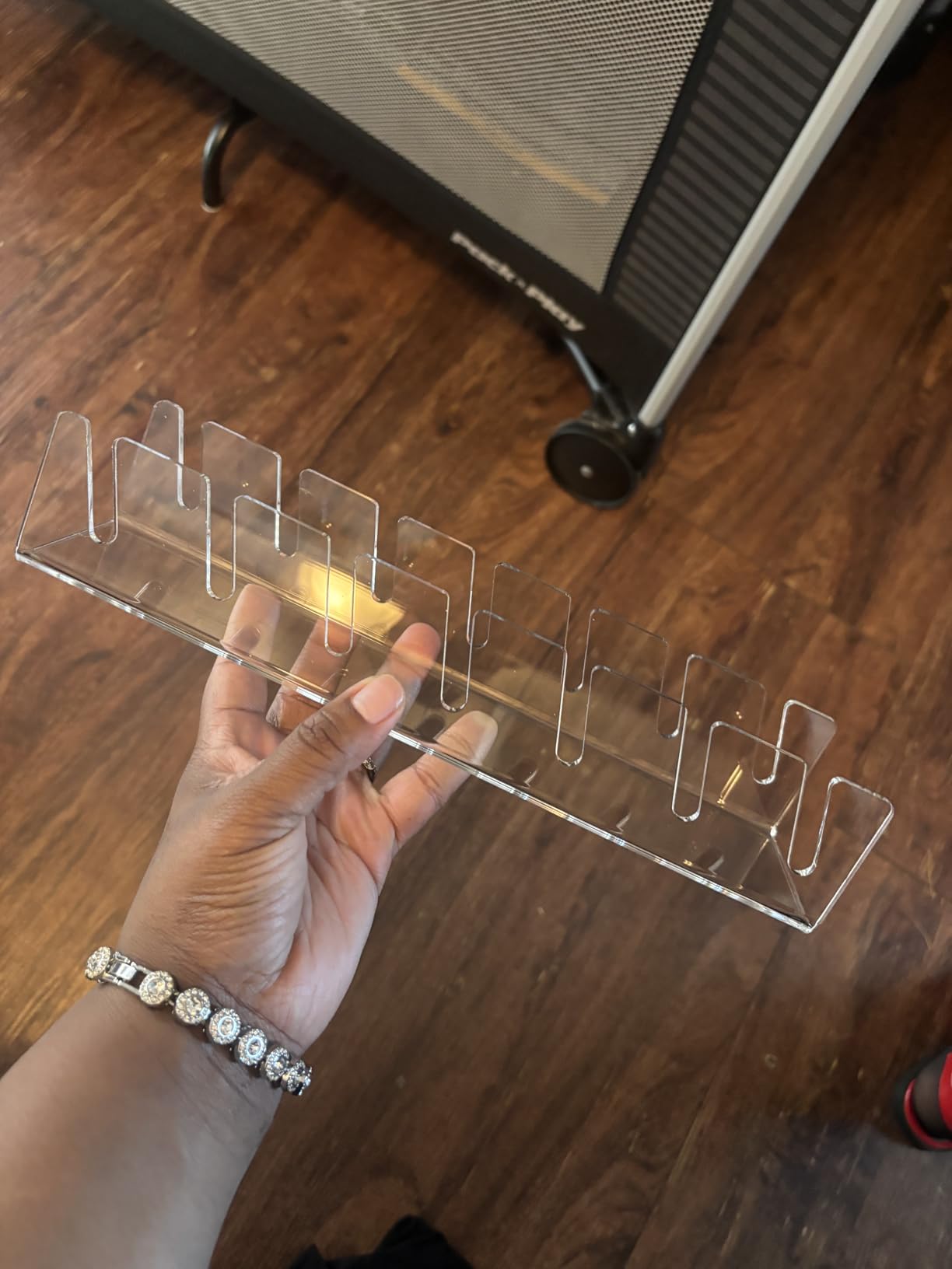 Hat Stand for Baseball Caps, 2 Pack No Install Acrylic Hat Organizer for 14 Baseball Caps Storage Organizer, Hat Racks Hat Holder Display and Organization for Closet, Bedroom, Dresser (Clear-2Pack) customer photo 1