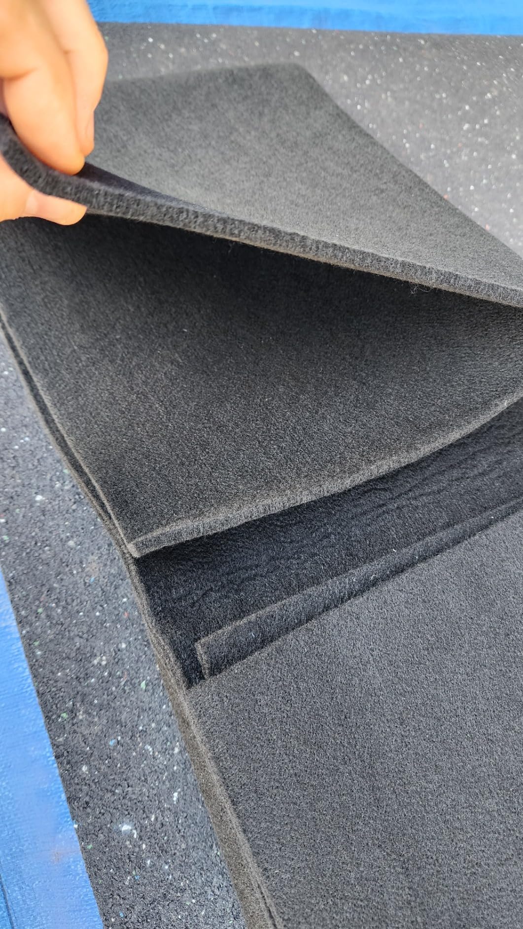 Matace Welding Blanket Fireproof 40x40 Inch Carbon Felt Soldering Mat & Pad, 5mm Flame Retardant Fabric, Heat Shield for Brazing, Automotive Repair, Grill & Smoker, HVAC Plumbing, Black customer photo 1