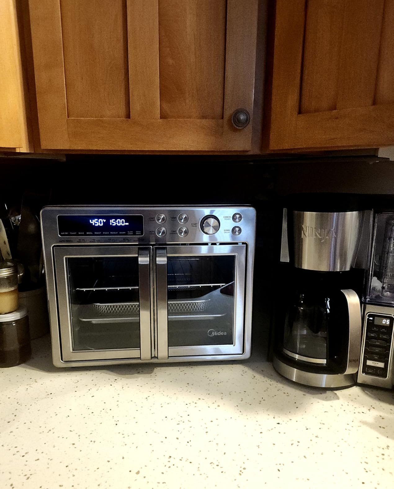 Midea Flexify French Door Toaster Oven Air Fryer Combo, 26.4 QT, Extra Large Air Fryer Countertop Oven 10-in-1 Combo, 25% Faster Cooking and 90% Less Oil, Stainless Steel customer photo 1