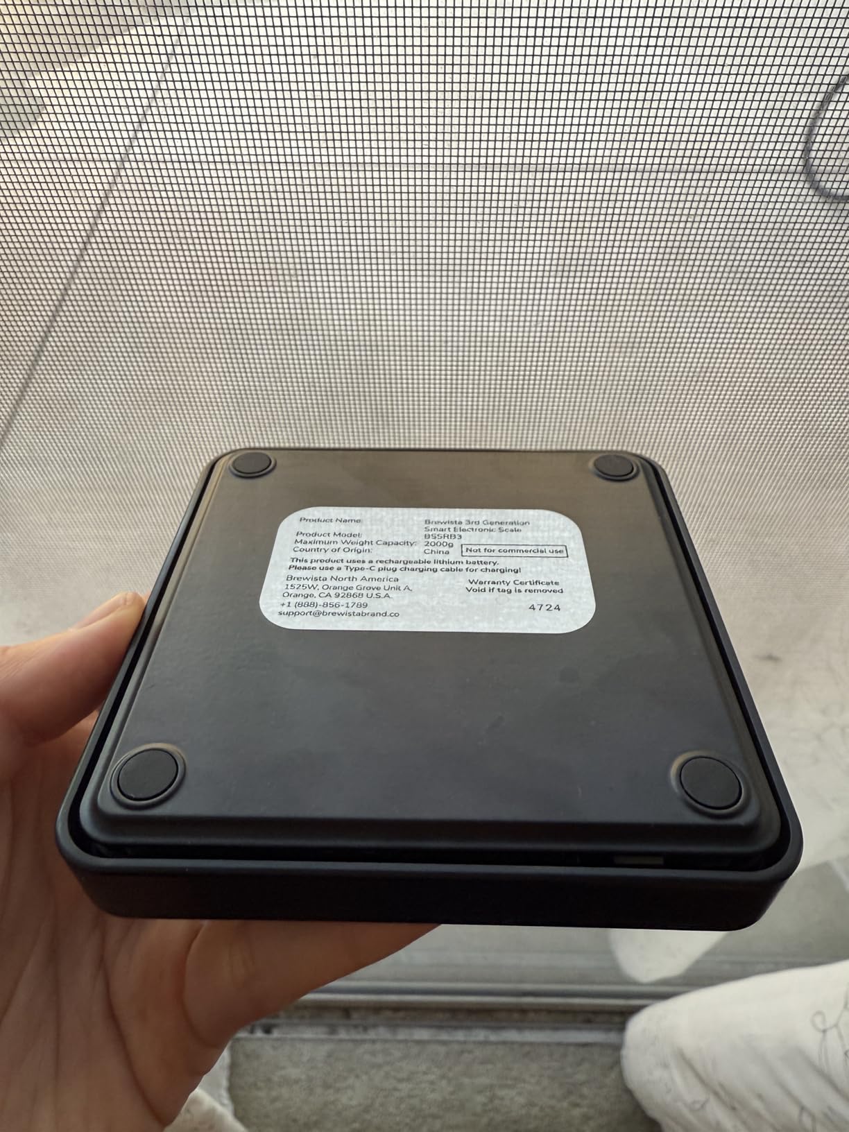 Brewista Smart Coffee Scale III with Timer, 2kg/0.1g High Precision Scale for Espresso and Pour-Over Coffee, Portable Mini Digital Kitchen Scale with Automatic Timing, Rechargeable, 5 Modes customer photo 1