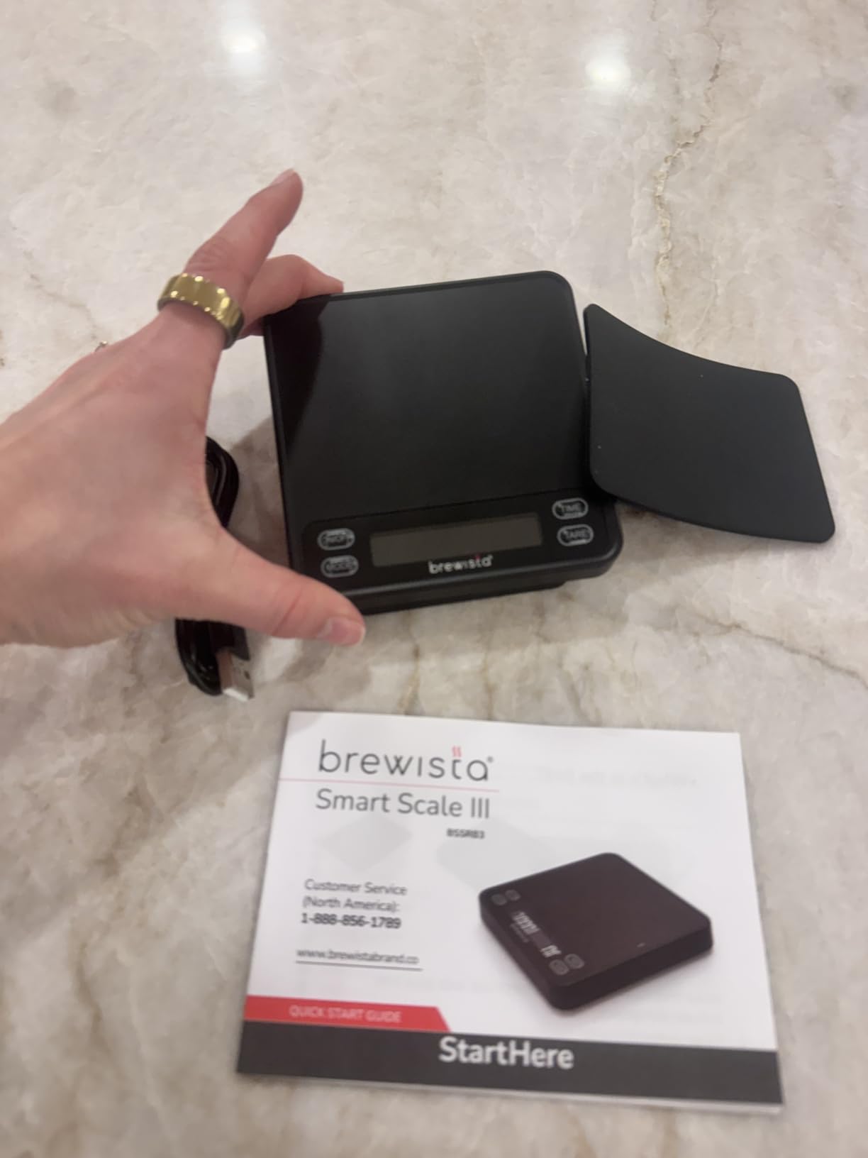 Brewista Smart Coffee Scale III with Timer, 2kg/0.1g High Precision Scale for Espresso and Pour-Over Coffee, Portable Mini Digital Kitchen Scale with Automatic Timing, Rechargeable, 5 Modes customer photo 2