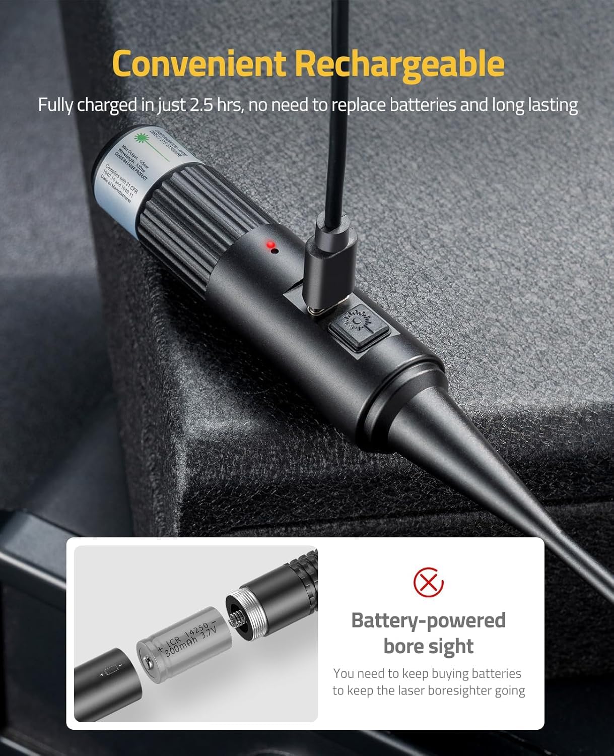 CVLIFE Bore Sight Laser Kit fit 0.17 to 12GA Calibers, Professional Red/Green Laser Boresighter Kit for All Gun, Multiple Caliber Bore Sighting Kit for Hunting Rifles Pistols and Handgun customer photo 1