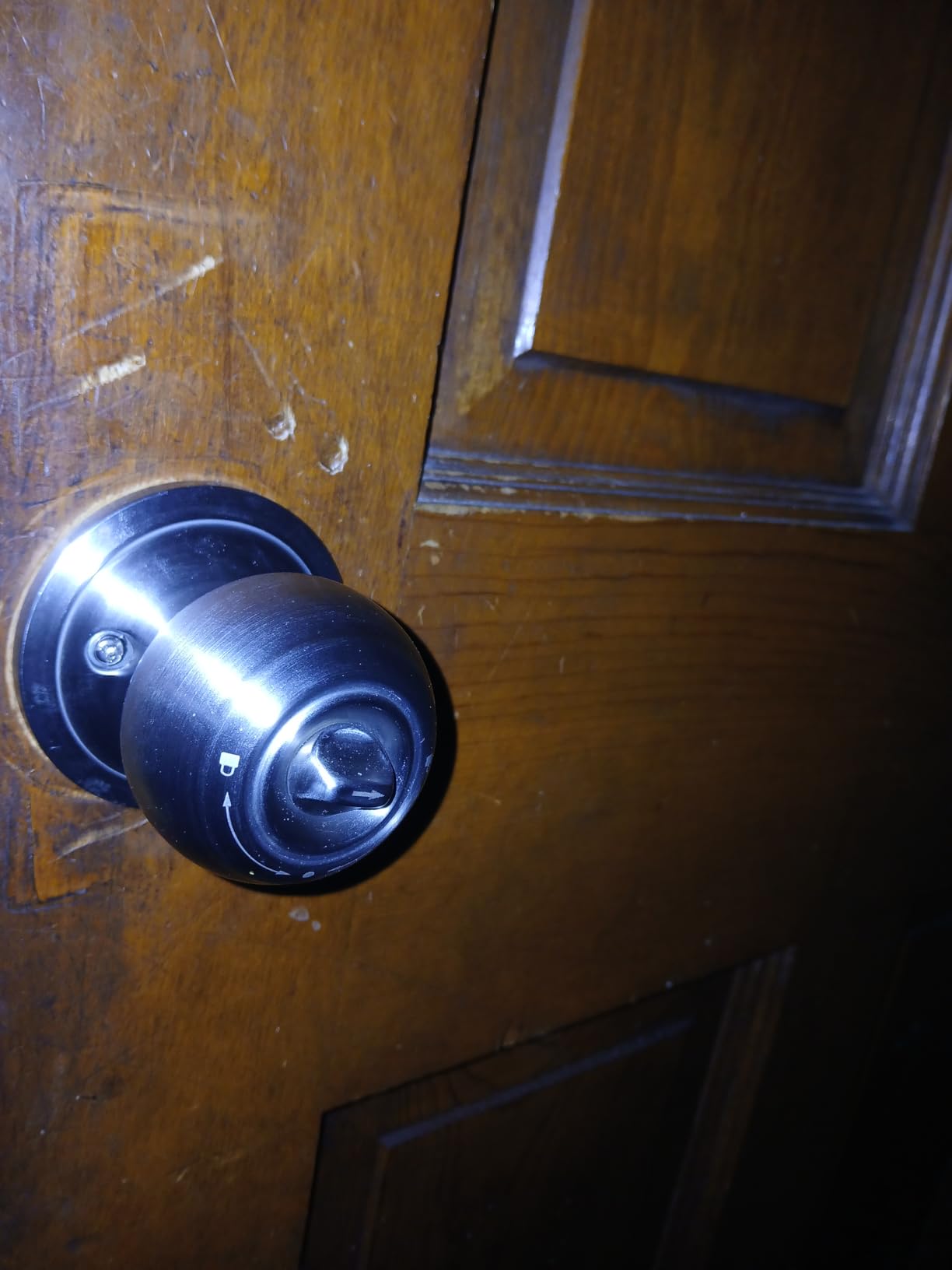 Fingerprint Door Lock, Smart Fingerprint Door Knob with Lock, Biometric Door Locks with App Control & Key, Keyless Thumbprint Entry Door Locks for Bedroom, Front Door, Home, Apartment-Silver customer photo 1