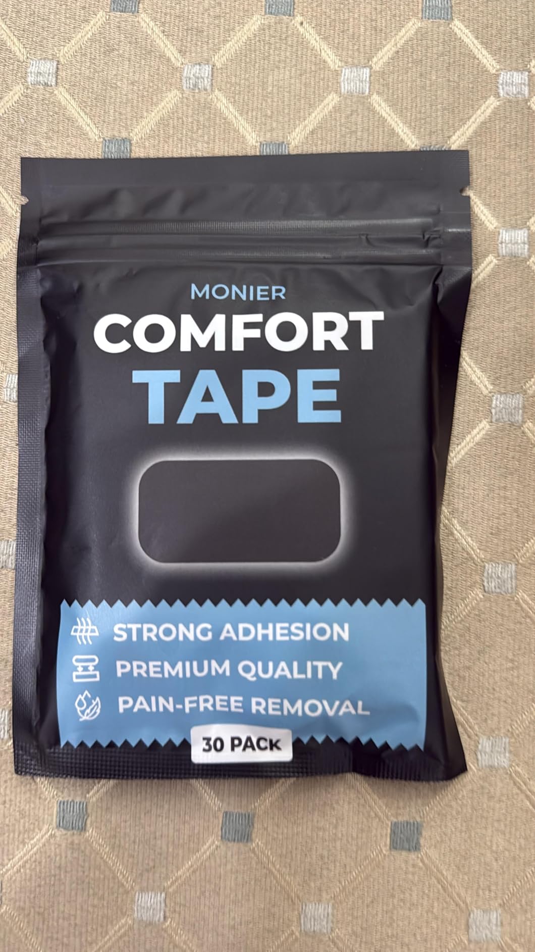 MONIER Comfort Tape (30 Pack) - Pain Free Removal, Hypoallergenic, Latex Free & Gentle On Skin - Packaging May Vary - Skin Friendly Adhesive Cotton Tape customer photo 1