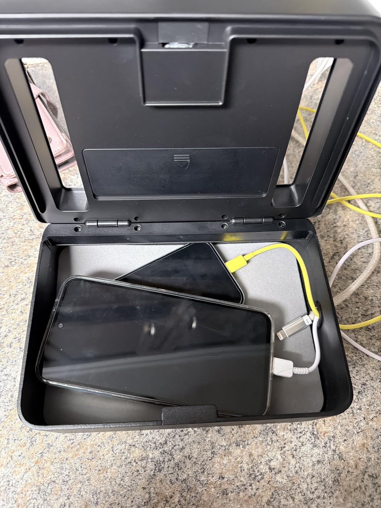 Vaydeer Metal Time Lock Box, Phone Lock Box with Timer, Timed Locking Safe, Self-Control Container with USB C Charge,Child Lock, Audio Prompt, Time Release Storage Locker for Phone/Medicine customer photo 1