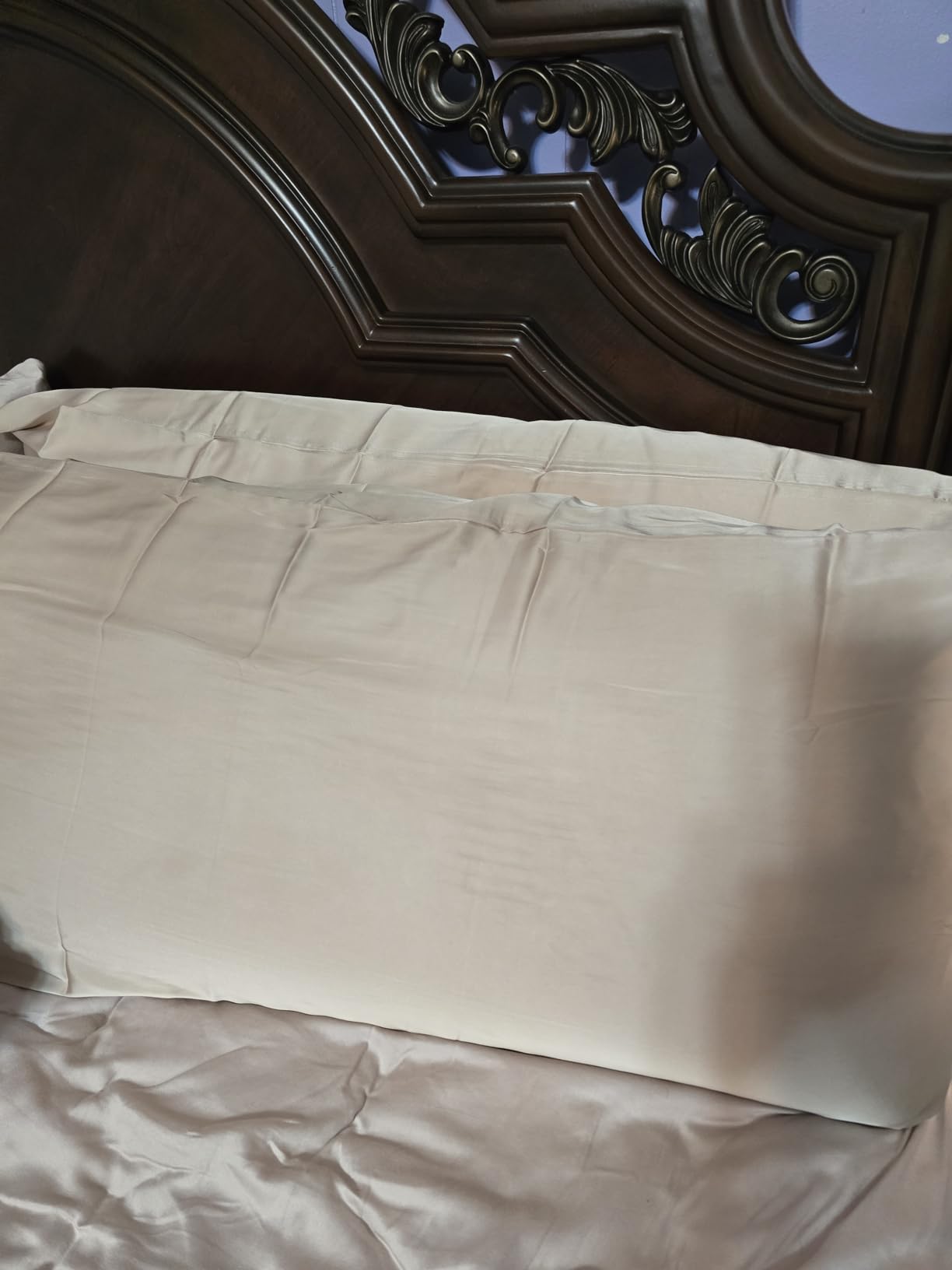 Mulberry Silk Pillow Cases 2 Pack Standard Size 20x26 Inches with Hidden Zipper, Ultra Smooth and Soft Breathable Cooling Silk Satin Pillowcase Set of 2, Better for Hair and Skin, Gifts for Women Men customer photo 1