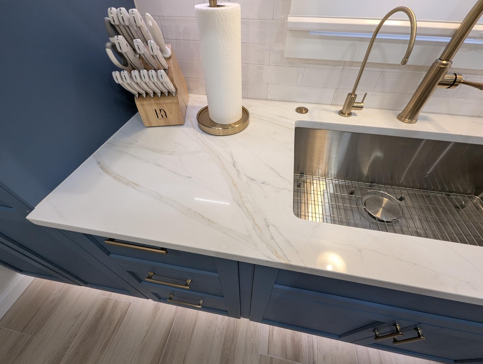 Knife Set, 15 Pcs Kitchen Knife Block Set, Enduring Razor-Sharp Japanese High Carbon Stainless Steel Chef Knife Set with Block and Sharpener, Premium Black Knives Set for Kitchen customer photo 1