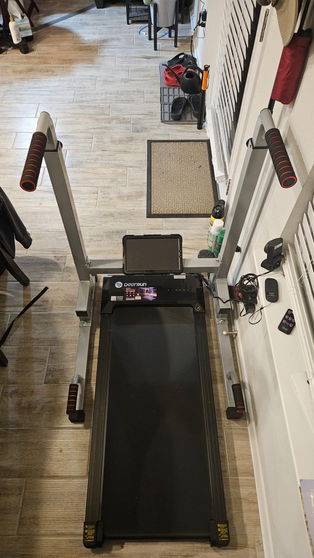 BalanceFrom Steel Frame Dip Station with Adjustable Height, 500 Pound Weight Capacity - Upper Body Workout Home Gym Equipment for Triceps, Push & Pull Ups, Leg Raises, and Bench Press customer photo 2