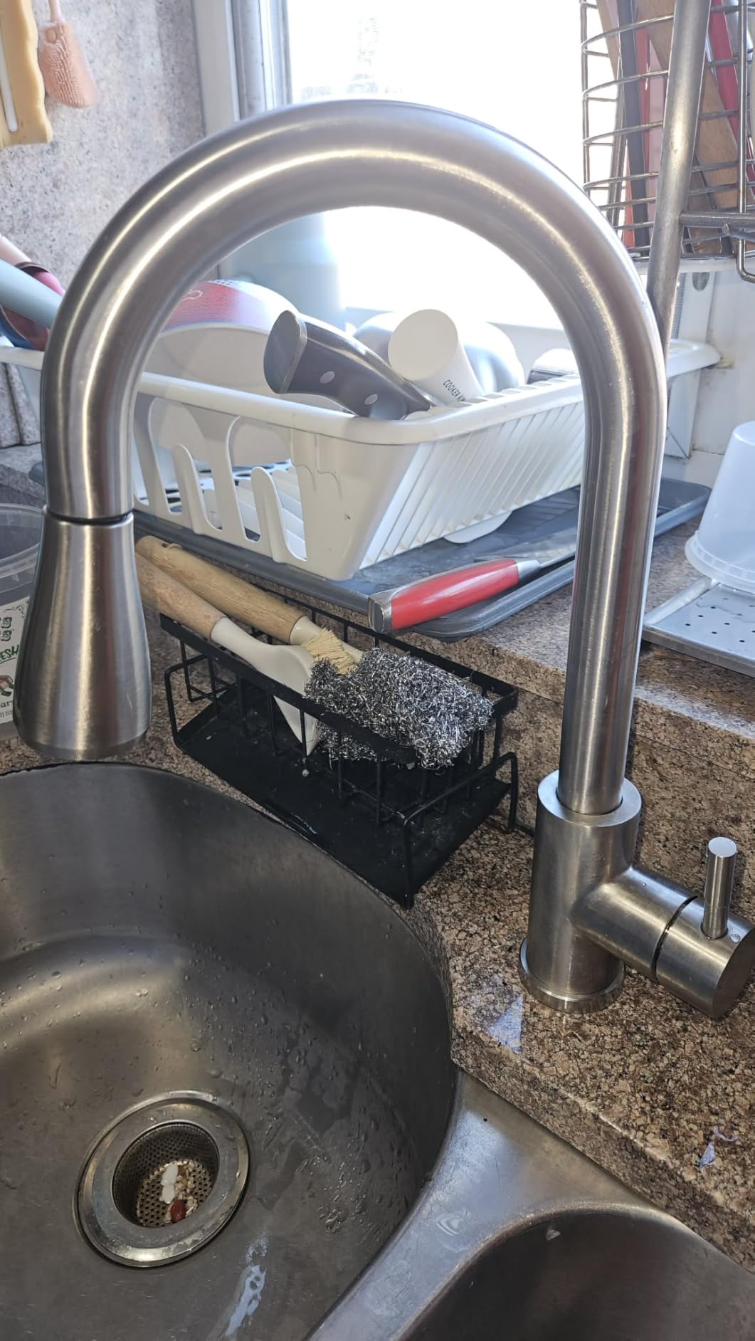 Touchless Kitchen Sink Faucet with Pull Down Sprayer, Stainless Steel Smart Motion Sensor Faucet for Pot Filler, Farmhouse Camper Bar Sink Laundry Room, Brushed Nickel customer photo 2