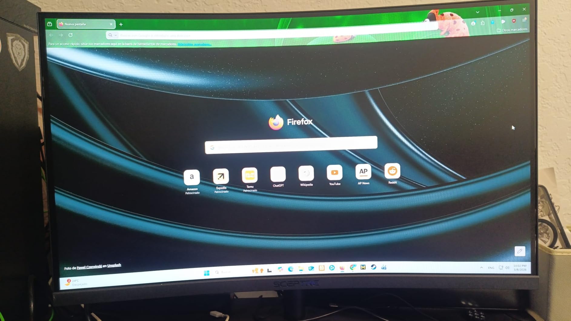 Sceptre New Curved 27-inch Gaming Monitor 1500R 100Hz HDMI X2 DisplayPort 1ms 100% sRGB, Build-in Speakers Machine Black 2025 (C275W-FW100T Series) customer photo 1