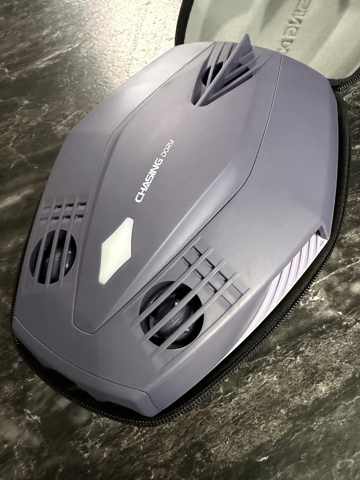 Chasing Dory Underwater Drone - Palm-Sized 1080p Full HD Underwater Drone with Camera for Real Time Viewing, APP Remote Control Purple (Yellow) customer photo 2