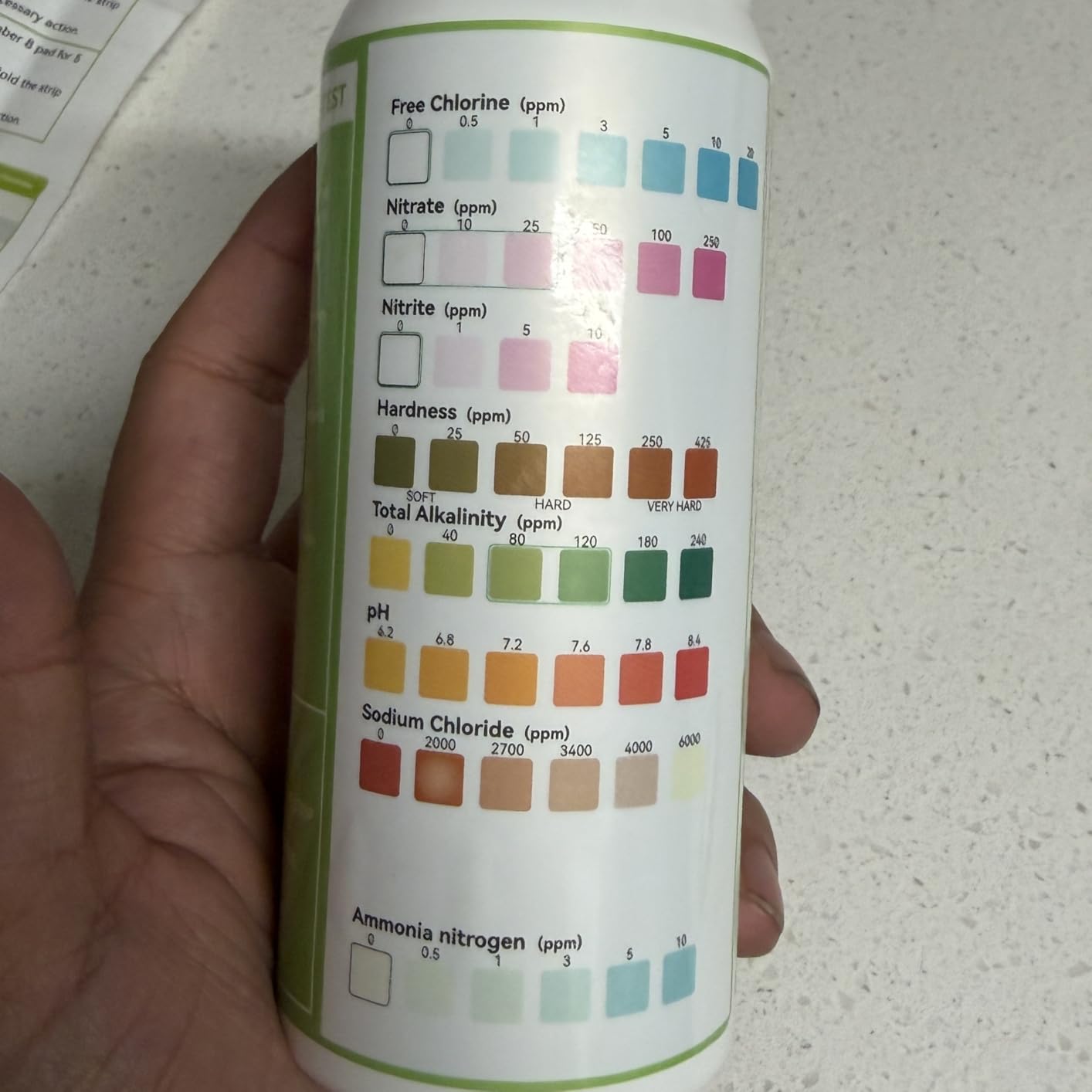 AAwipes 8-in-1 Aquarium Test Kit for Fish Tanks - Quick & Accurate Water Testing Strips for Aquariums & Ponds. Tests pH, Ammonia, Alkalinity, Hardness, Chlorine, etc. (K02-50) customer photo 2