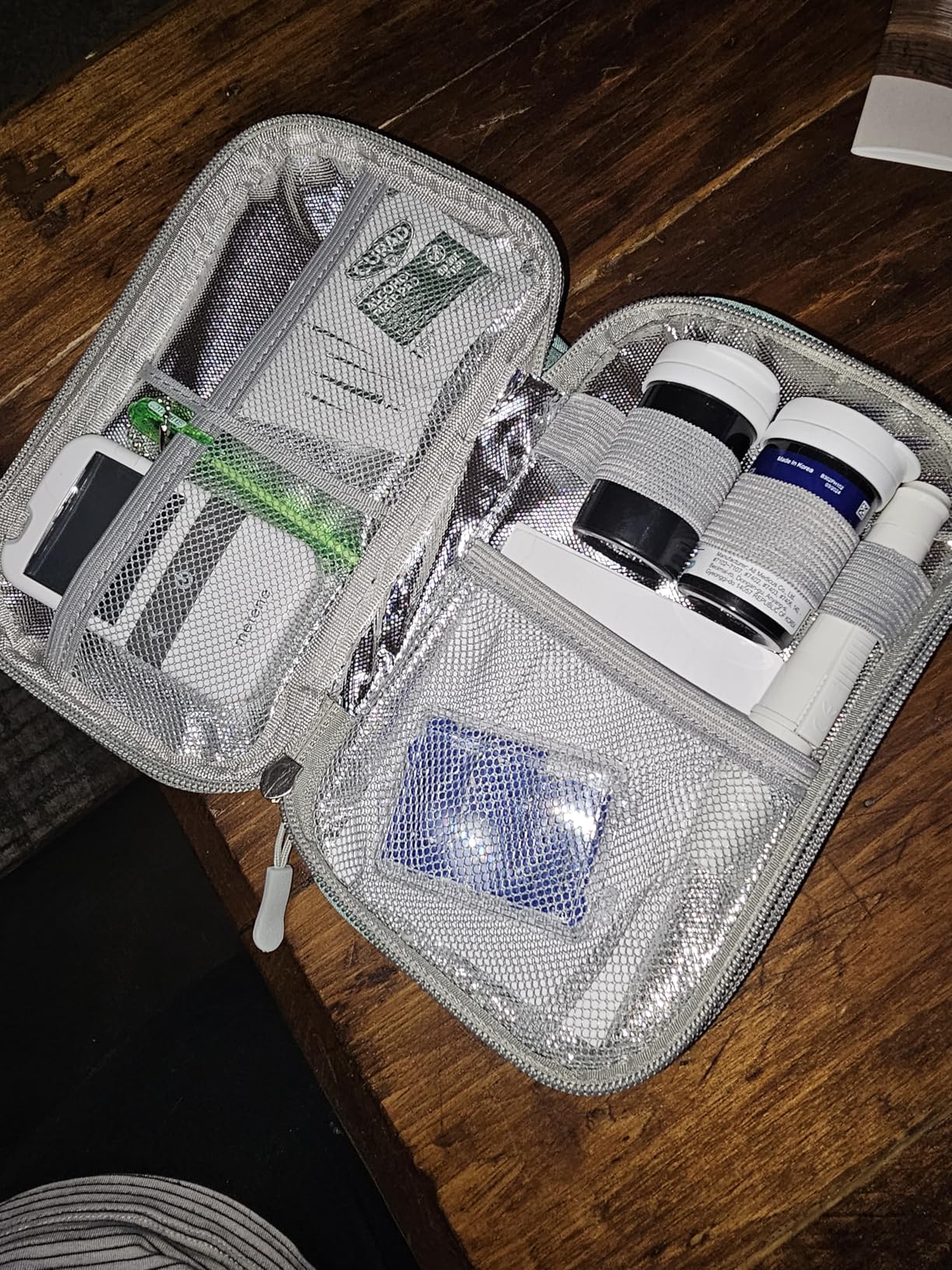 Insulin Cooler Travel Case, Double Layer Medicine Kit Diabetes Travel Case, Portable Medicine Organizer with 2Pack 150g Ice Pack TSA Approved for Insulin Pens Diabetic Supplies customer photo 2