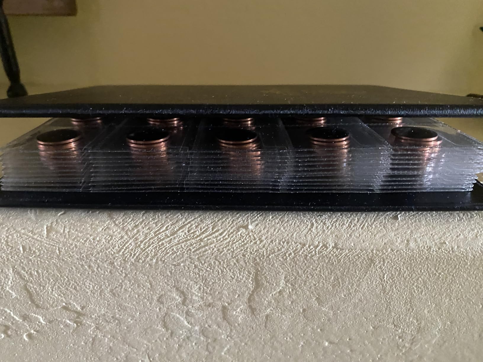 200 Pockets Coin Album - Coin Collecting Book with 10 Pages, 33x33 mm Grid Holder for Pounds Pence Cents Dollars Nickel (Black) customer photo 1