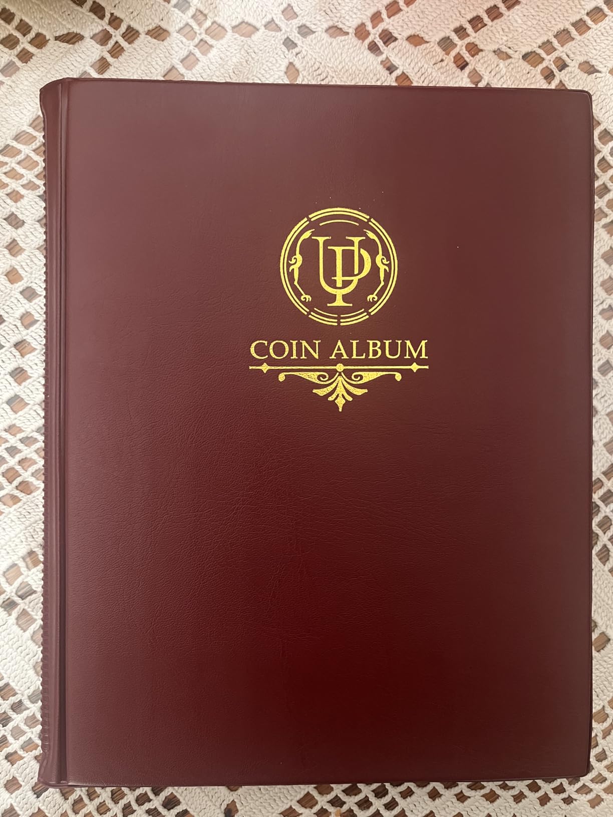 200 Pockets Coin Album - Coin Collecting Book with 10 Pages, 33x33 mm Grid Holder for Pounds Pence Cents Dollars Nickel (Black) customer photo 2
