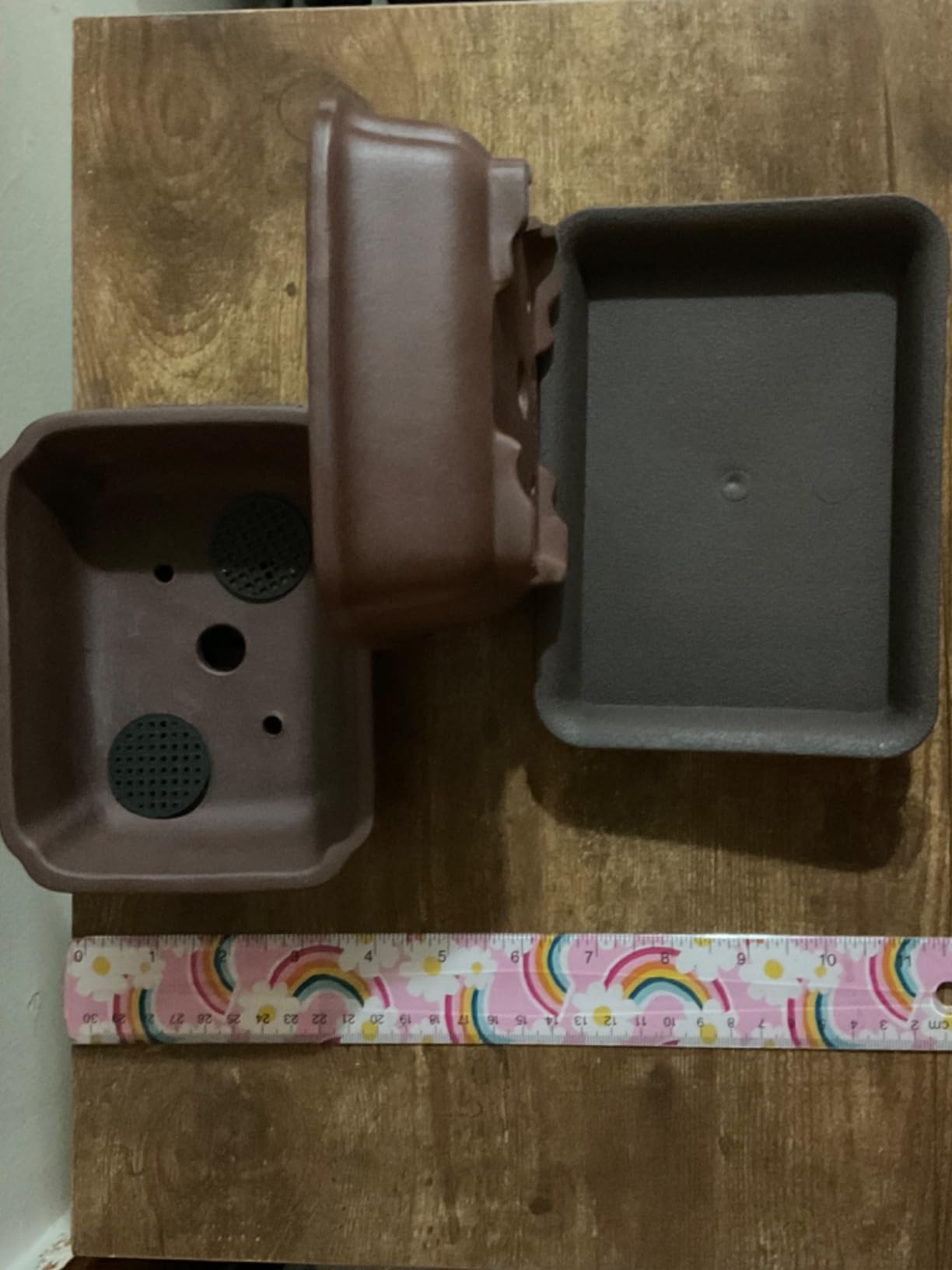 MUZHI 2PACK Unglazed 6 Ceramic Bonsai Pot with Humidity Trays, Breathable Handmade Rectangle Bonsai Starter Planter for Bonsai Tree, Juniper,Ficus, Money Tree customer photo 2