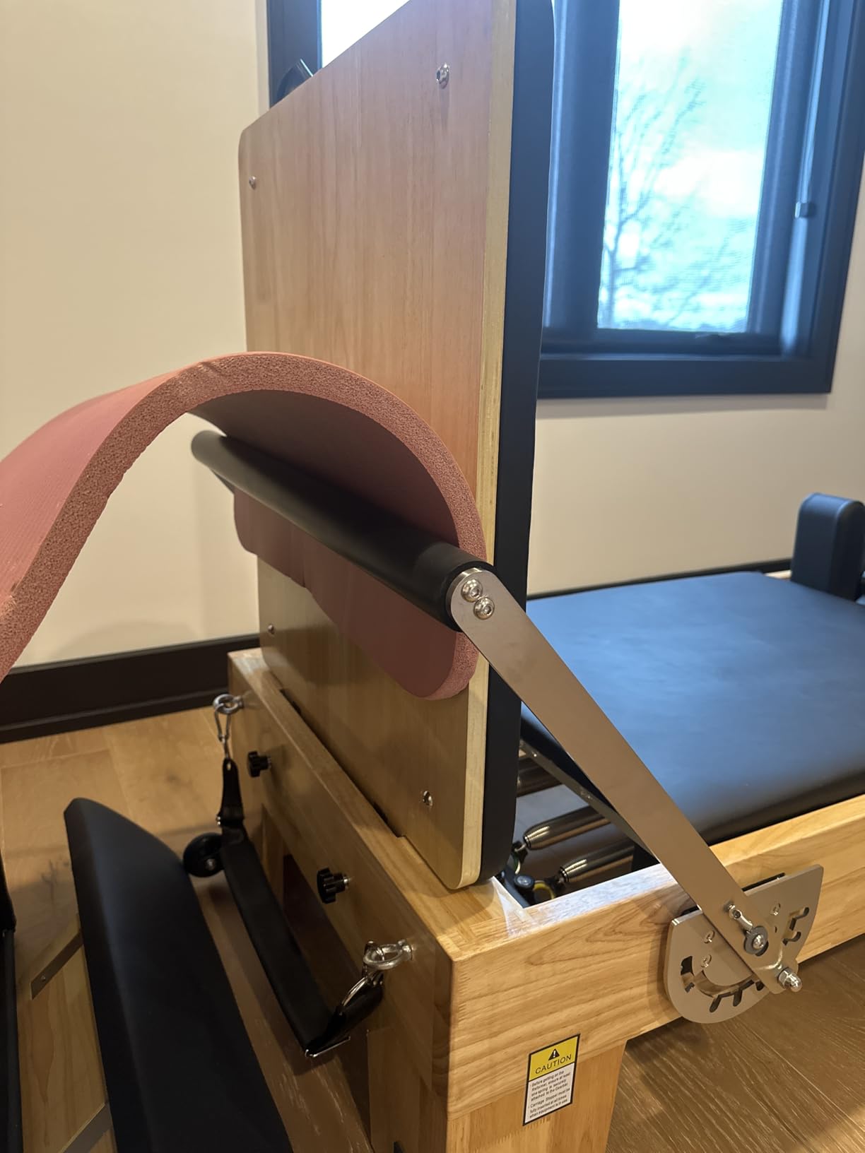 DELAVIN Pilates Reformer with Tower, Pilates Machines with Springs, Sitting Box, Jump Board and Accessories, Solid Wooden Pilates Equipment for Studio, Gym and Home Workout customer photo 1