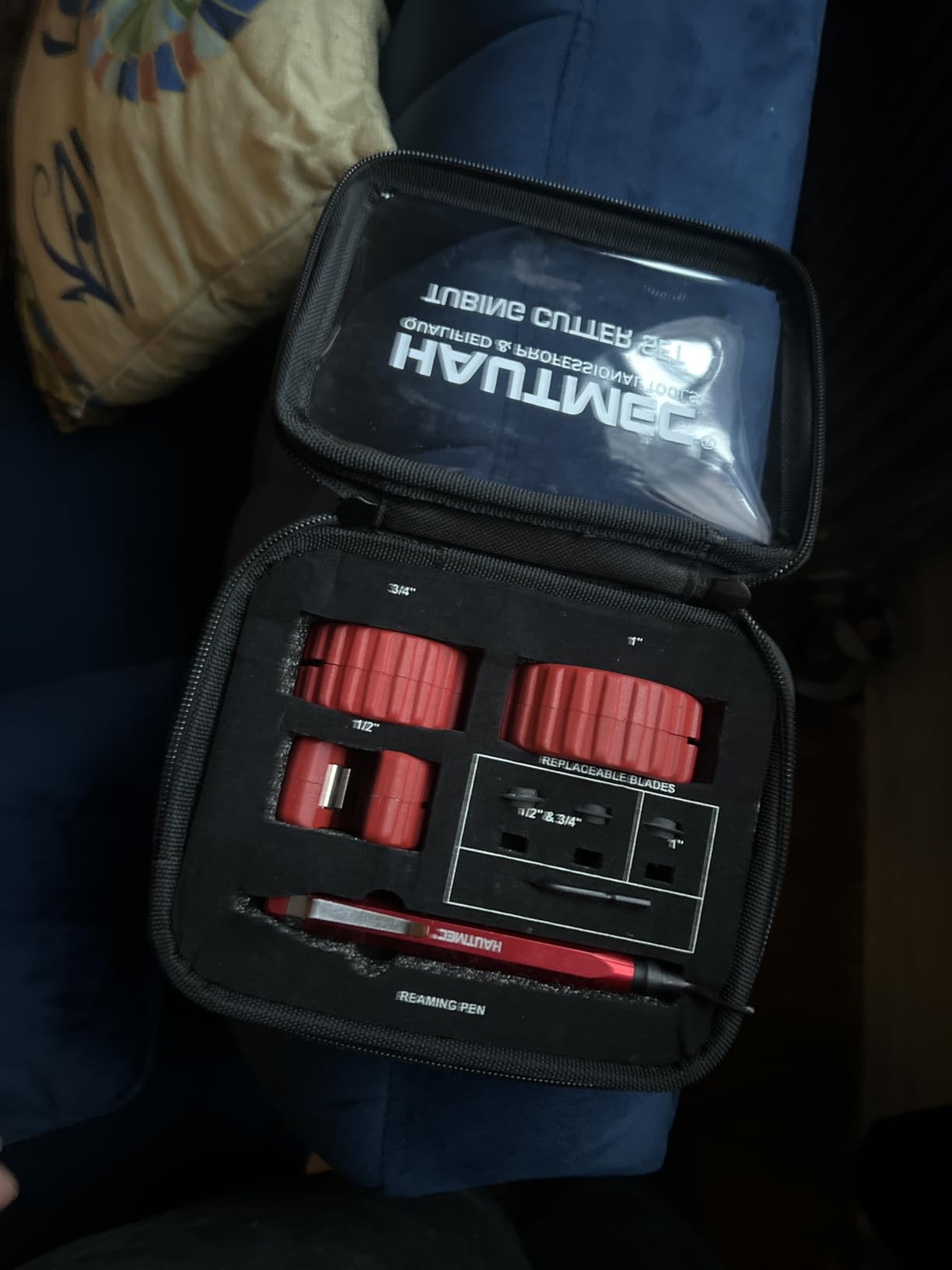 HAUTMEC Copper Tubing Cutter Set 3 PCS Copper Pipe Cutter Tool, In Portable Storage Case, Includes 1/2 in., 3/4 in., and 1 in. Cutters customer photo 1