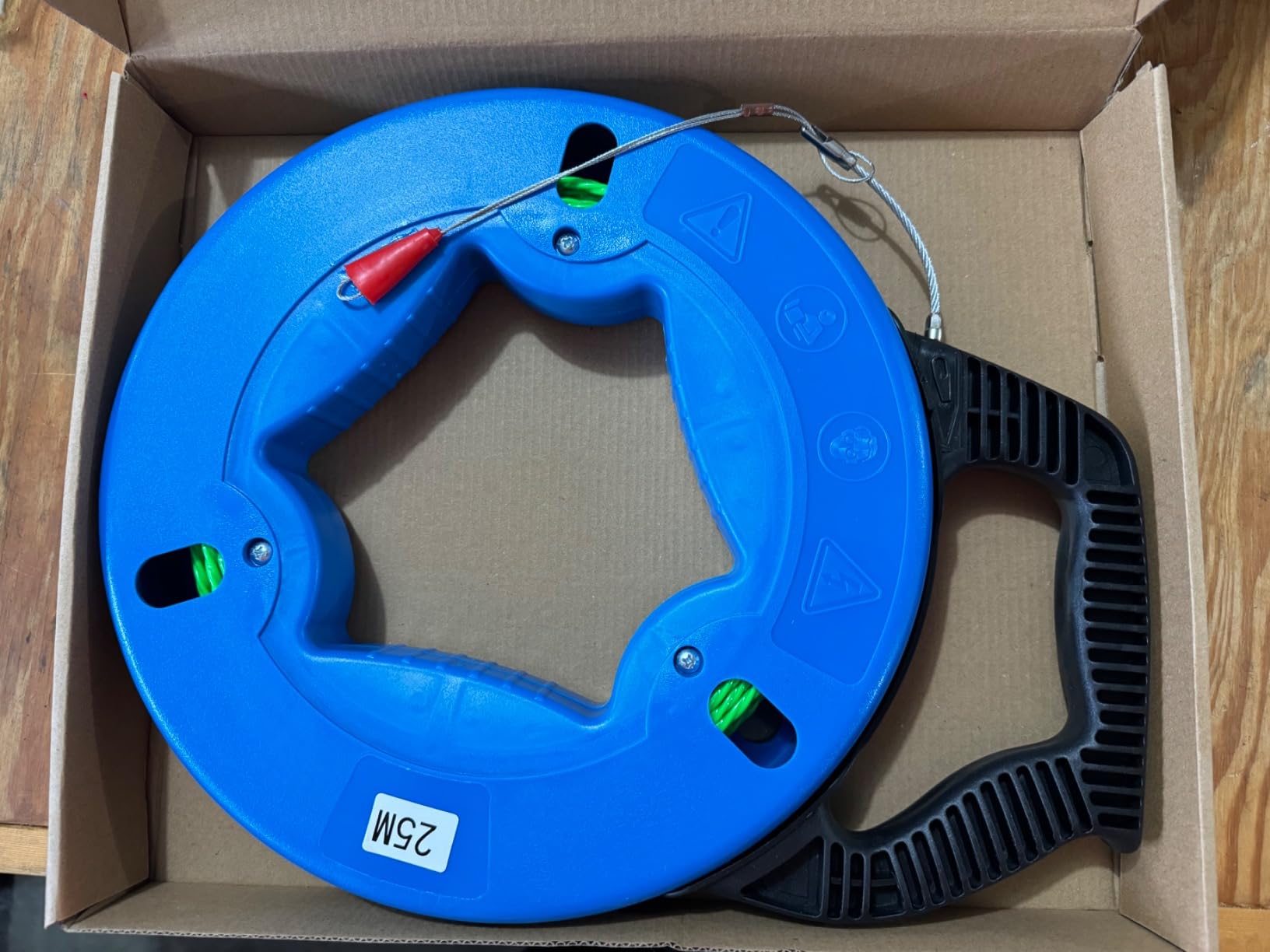 82FT Professional Flexible Wire Rodding Guide Kit for Electrical Wiring Installation with Storage Case【25M*4.5mm】 customer photo 2