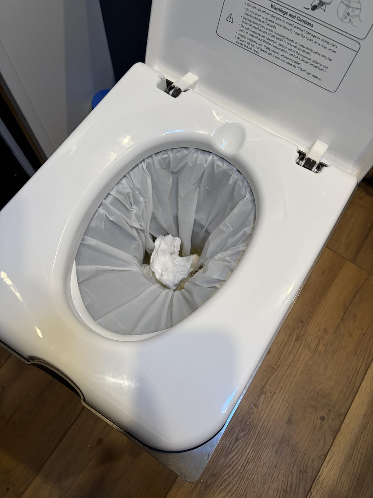 LE-310 Compact Dry Flush Toilet for Van Life and Off-Grid, Gray customer photo 1