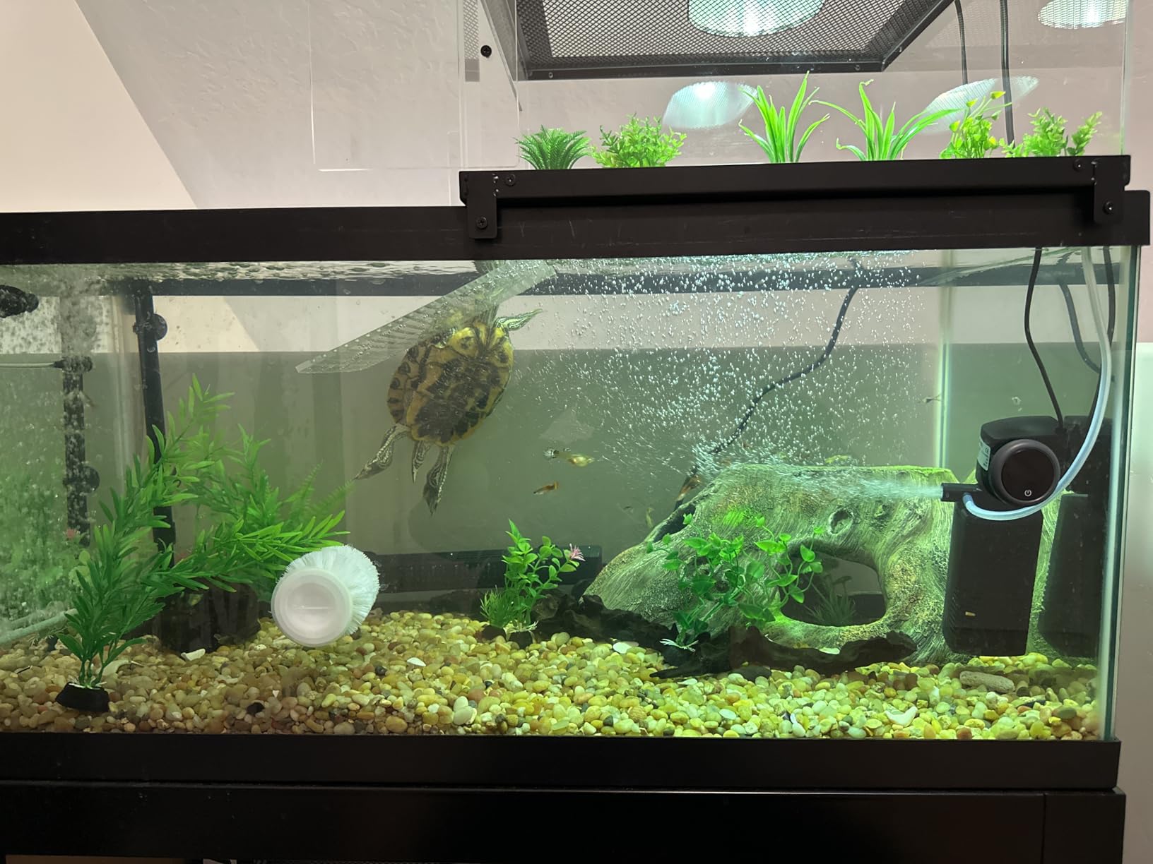 Aquarium Filter for 55-150 Gallons Tank, Internal Fish Tank Filter, Powerful Pump Submersible for Large Fish Tanks, Turtle Tanks, Kois Aeration Deodorization Wave Making Decontamination Filter System customer photo 1