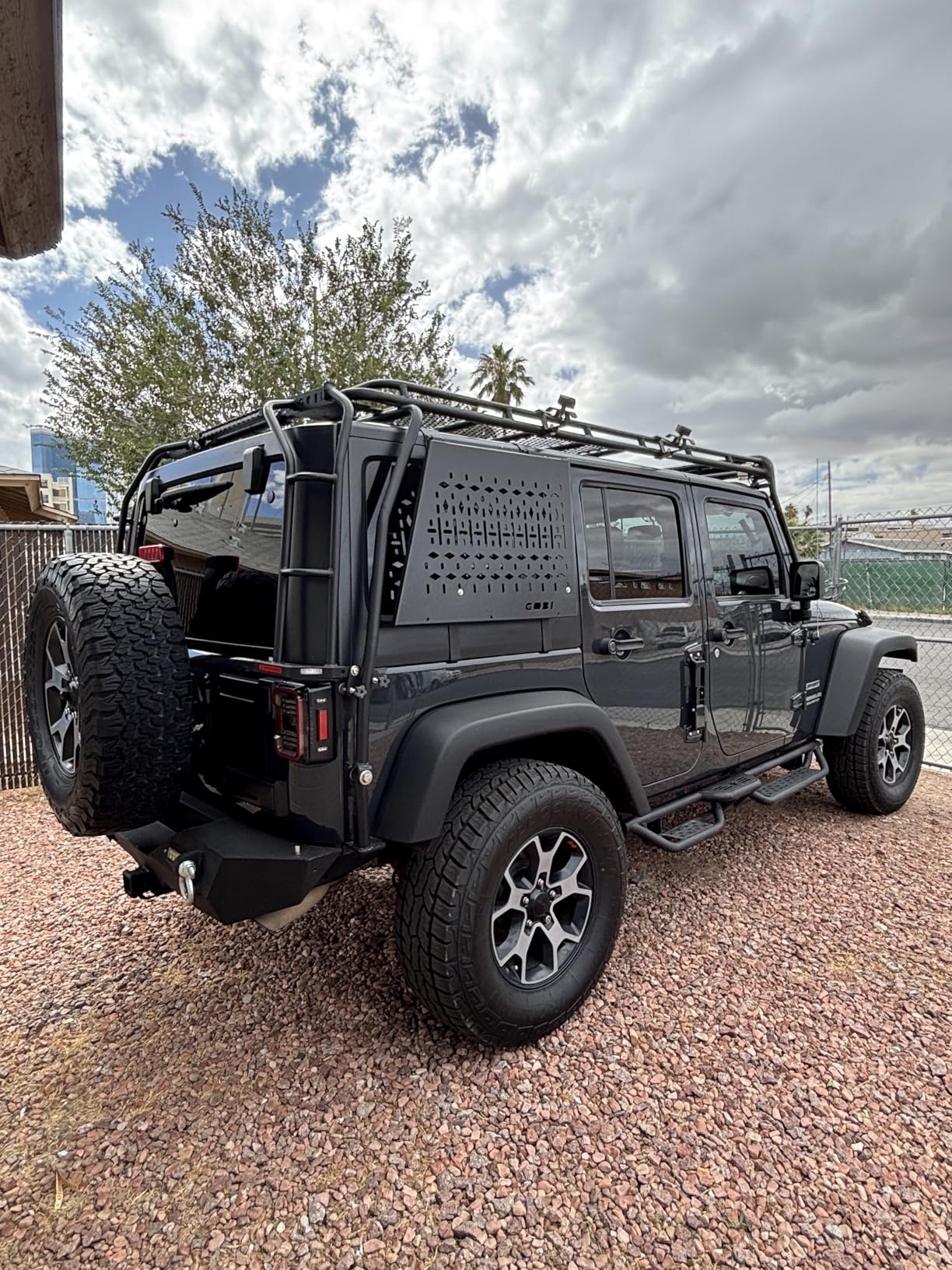 Running Boards Compatible with 2007-2018 Jeep Wrangler JK 2 Doors, 6