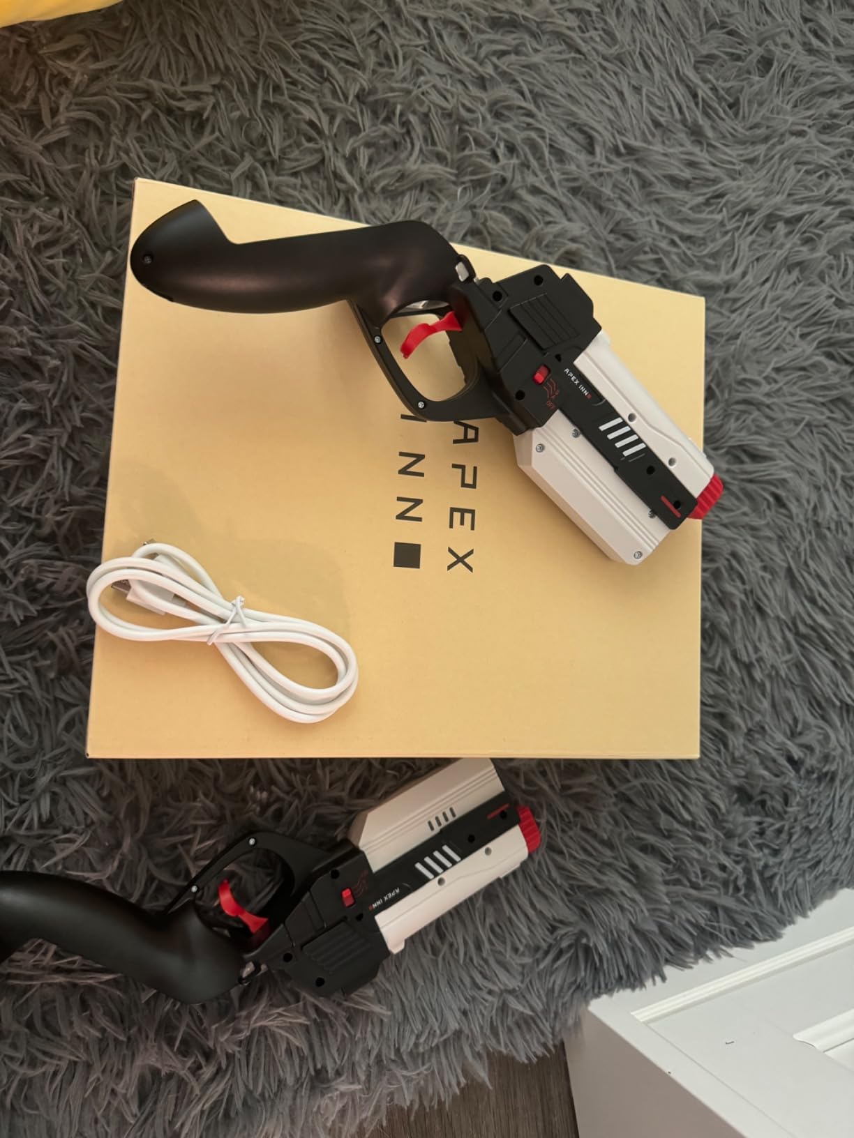 APEXINNO Controller Accessories, Haptic Gun Stock Cover Compatible with Meta Quest 3S and Meta Quest 3, Electric Controller Pistol Grips Enhance VR FPS Games Experience customer photo 1