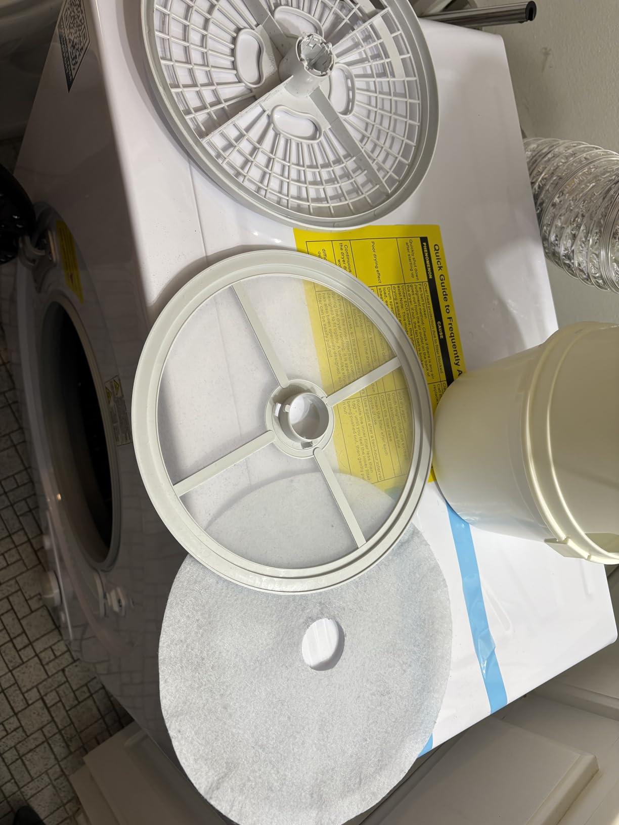 BLACK+DECKER 8.0 Cu. Ft. Electric Front Load Dryer with Steam, Clothes Dryer with LED Display, 12 Cycle Selections, ENERGY STAR, 240V Machine Requires Professional Installation, BFLD80ME, White customer photo 2