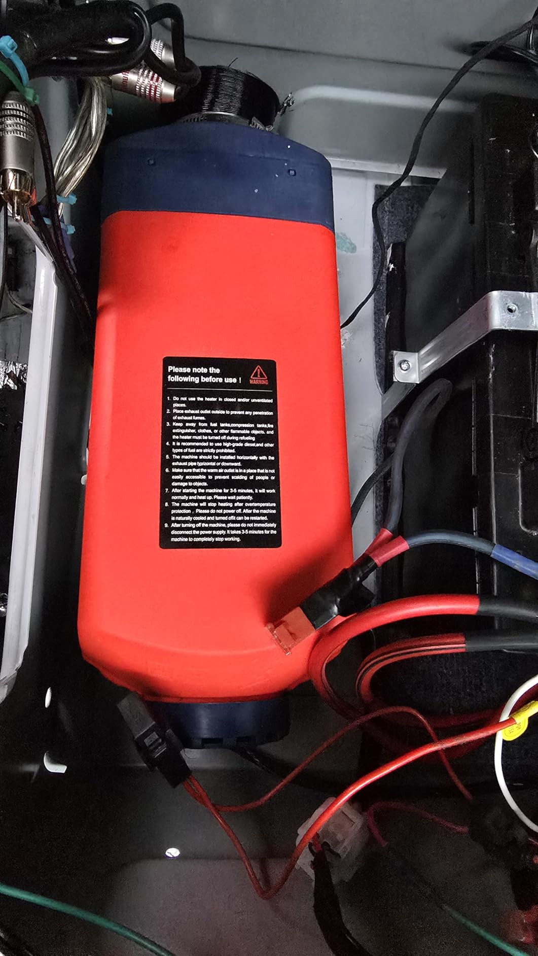 Hcalory 8KW Diesel Heater, 10L HBU1S Parking Diesel Air Heater Fast Heating 12/24V with App Control, Automatic Start and Stop, Multiple Timed Settings, Altitude Mode for RV Garage 2025 Upgraded customer photo 1