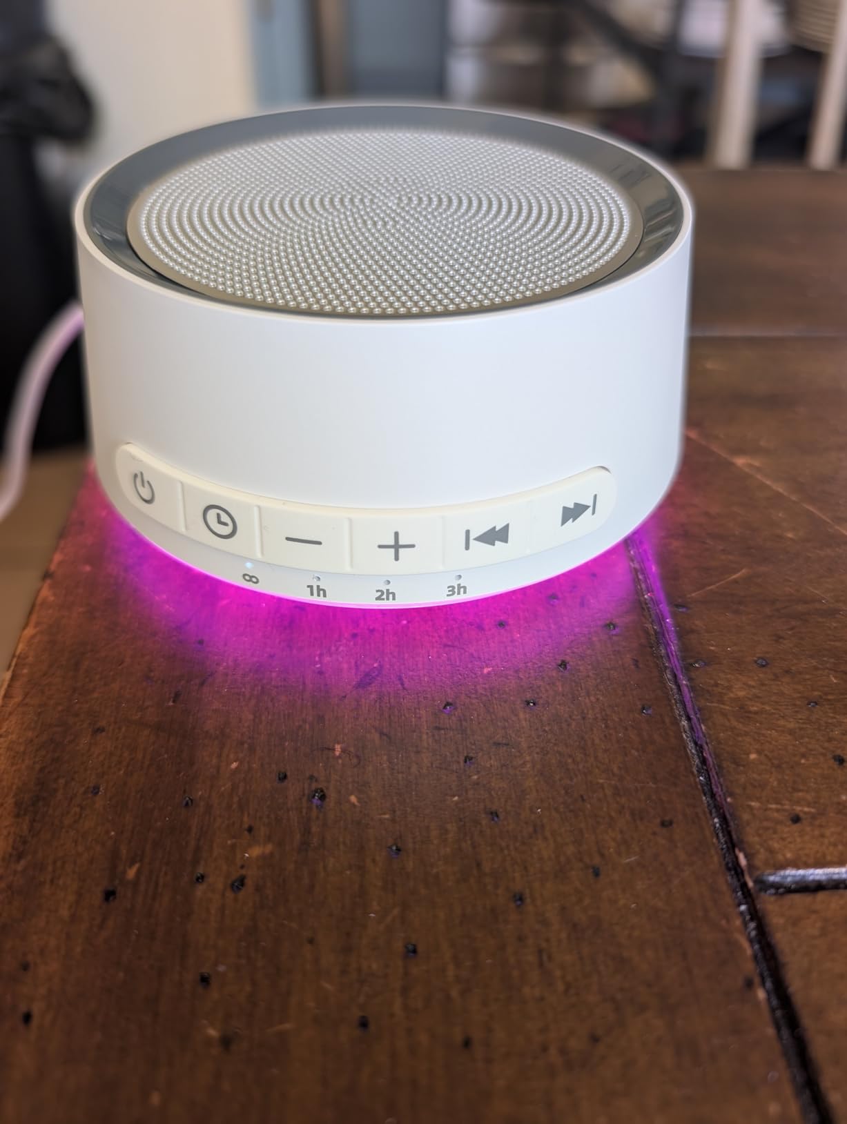 Sound Machine Night Light White Noise Machine with 30 Soothing Sounds 12 Colors Night Light Sleep Machine for Baby Kids Adults Brown Pink Nosie Machine with 32 Volume Levels for Office Home Travel customer photo 2