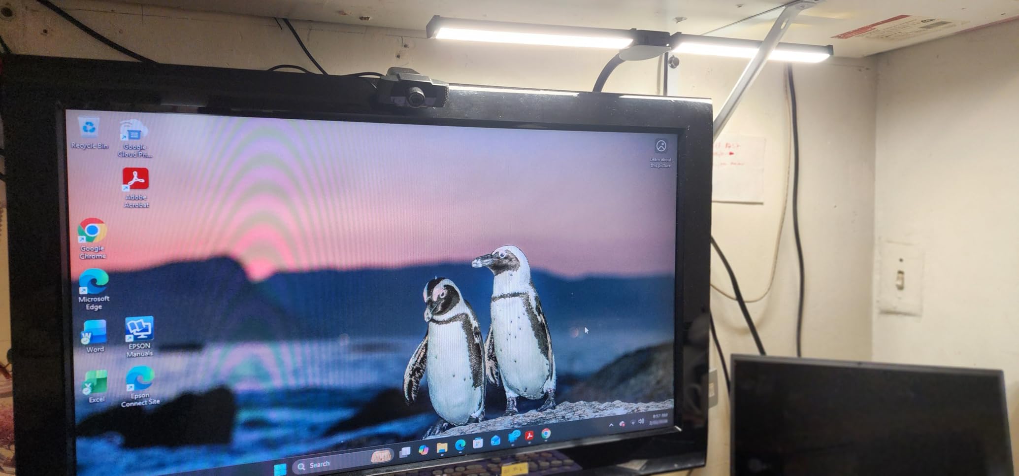 Led Desk Lamp for Home Office, Eye-Care Architect Light with Clamp, Smart Double Head Computer Monitor Table Clip Lamp, Adjustable Flexible Goose-Neck, 25 Lighting Models, Task Lamp, Black customer photo 2