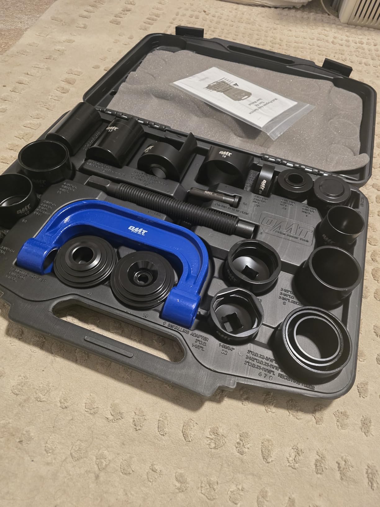 Orion Motor Tech Master Ball Joint Press Kit, 23pc Ball Joint Press & U Joint Removal Kit with Sockets and Universal Adapters, Heavy Duty Ball Joint Tool Set customer photo 2