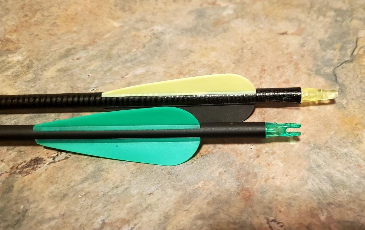 14 Pack 30 Archery Carbon Arrows, Practice Hunting Arrow with Removable Tips Shaft Spine 500 Suitable for Recurve Bows customer photo 1