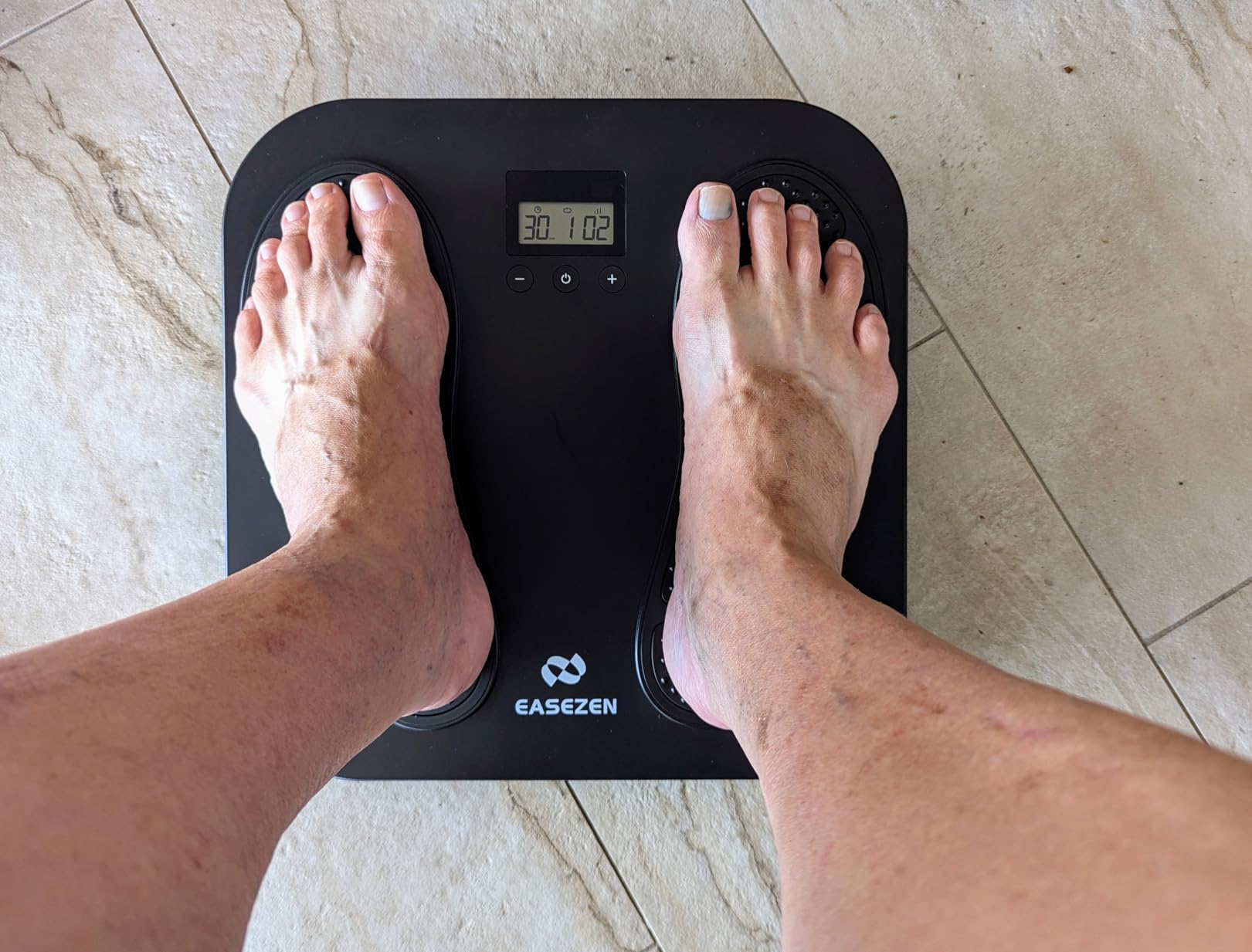 Foot Massager for Neuropathy, Rechargeable TENS EMS Foot Stimulator with 10 Modes 20 Intensities, Feet Circulation Stimulator for Neuropathy, Plantar Fasciitis, Gifts for Mom Dad customer photo 1