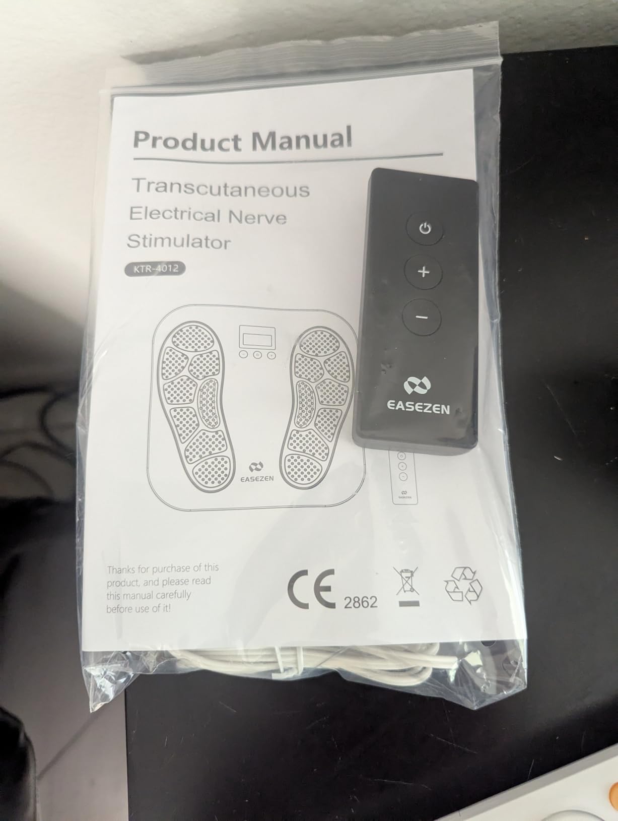 Foot Massager for Neuropathy, Rechargeable TENS EMS Foot Stimulator with 10 Modes 20 Intensities, Feet Circulation Stimulator for Neuropathy, Plantar Fasciitis, Gifts for Mom Dad customer photo 2