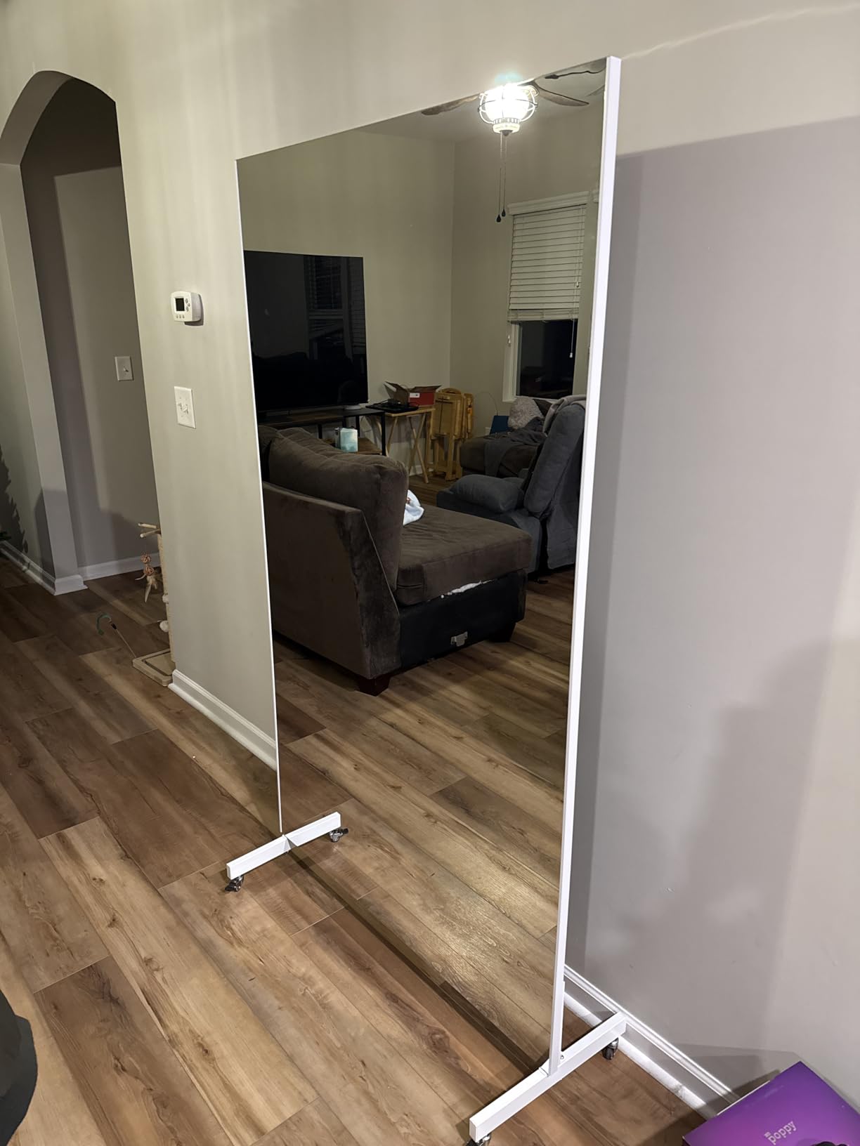 brisafe NanoMirror Non-Glass Ultra-Light 9.5 lbs Home Gym on Wheels, 67