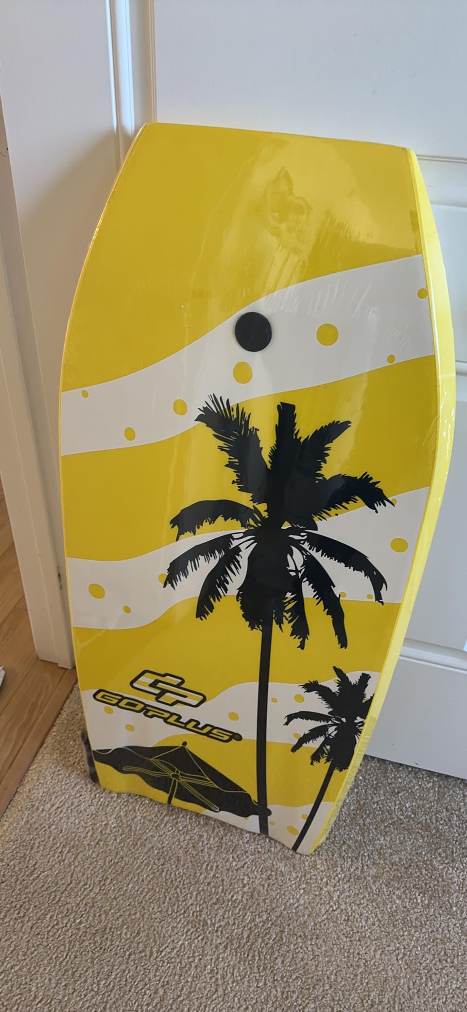 Goplus 41''/37''/33'' Lightweight Body Board for Beach, Surf Board with EPS Core, XPE Deck, HDPE Slick Bottom, Wrist Leash, Bodyboard for Kids Adults Surfing customer photo 2