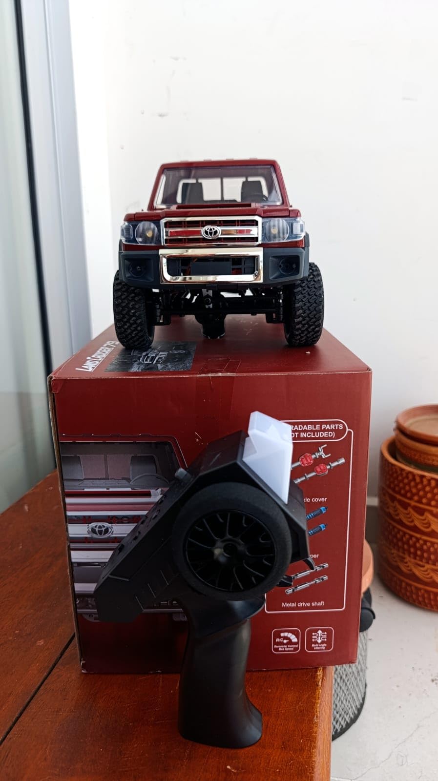 MN-82 RC Rock Crawler Car 1/12 Scale Toyota Pickup Truck , 2.4GHz 4WD Off-Road Remote Control Truck, 2-Speed Modes, 2x1200mAh Batteries, All-Terrain Crawler for Adults Kids Indoor Outdoor customer photo 1