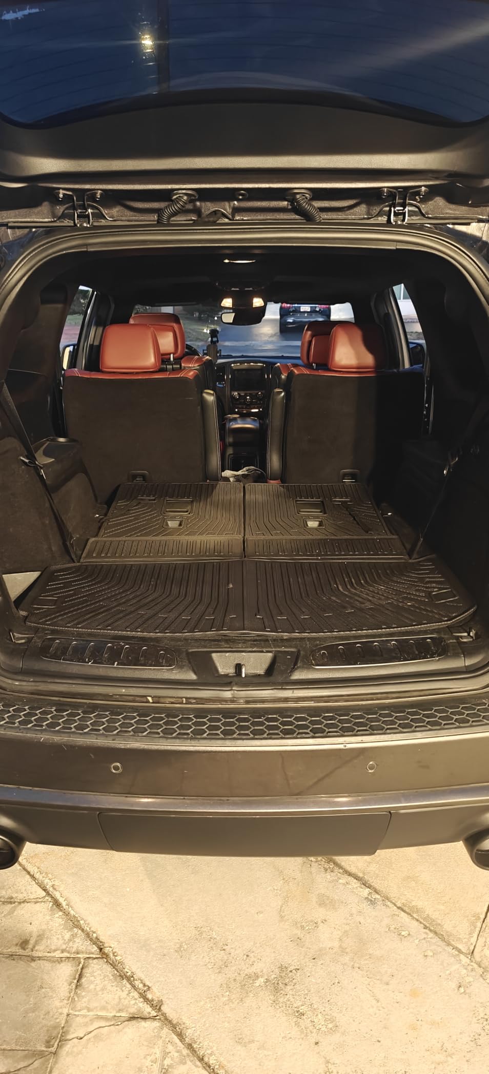 Cargo Liner Fits for Tesla Model Y 2020-2024 2025 5-Seat (Not for 7 Seat) All Weather Back Seat Cover Trunk Cargo Mat for Model Y Accessories (with Backrest Mat) customer photo 1