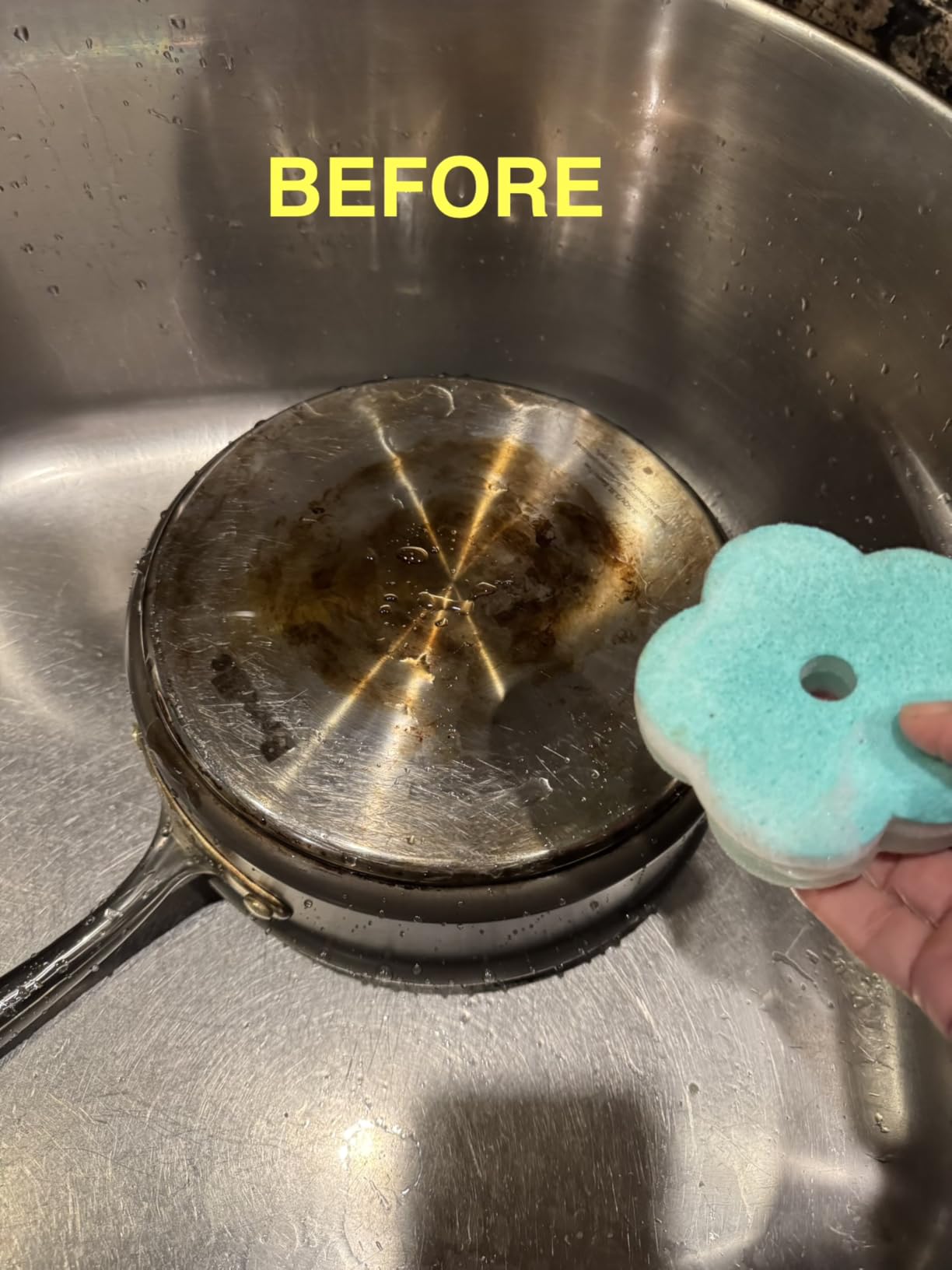 Scrub Daddy BBQ Daddy Grill Cleaner Kit - Bristle Free Grill Brush with Refill + 2 Steel Scour Daddy Grill Sponges - Built-in Grill Scraper - Temperature Controlled Grill Cleaning Tools (4 Count) customer photo 2