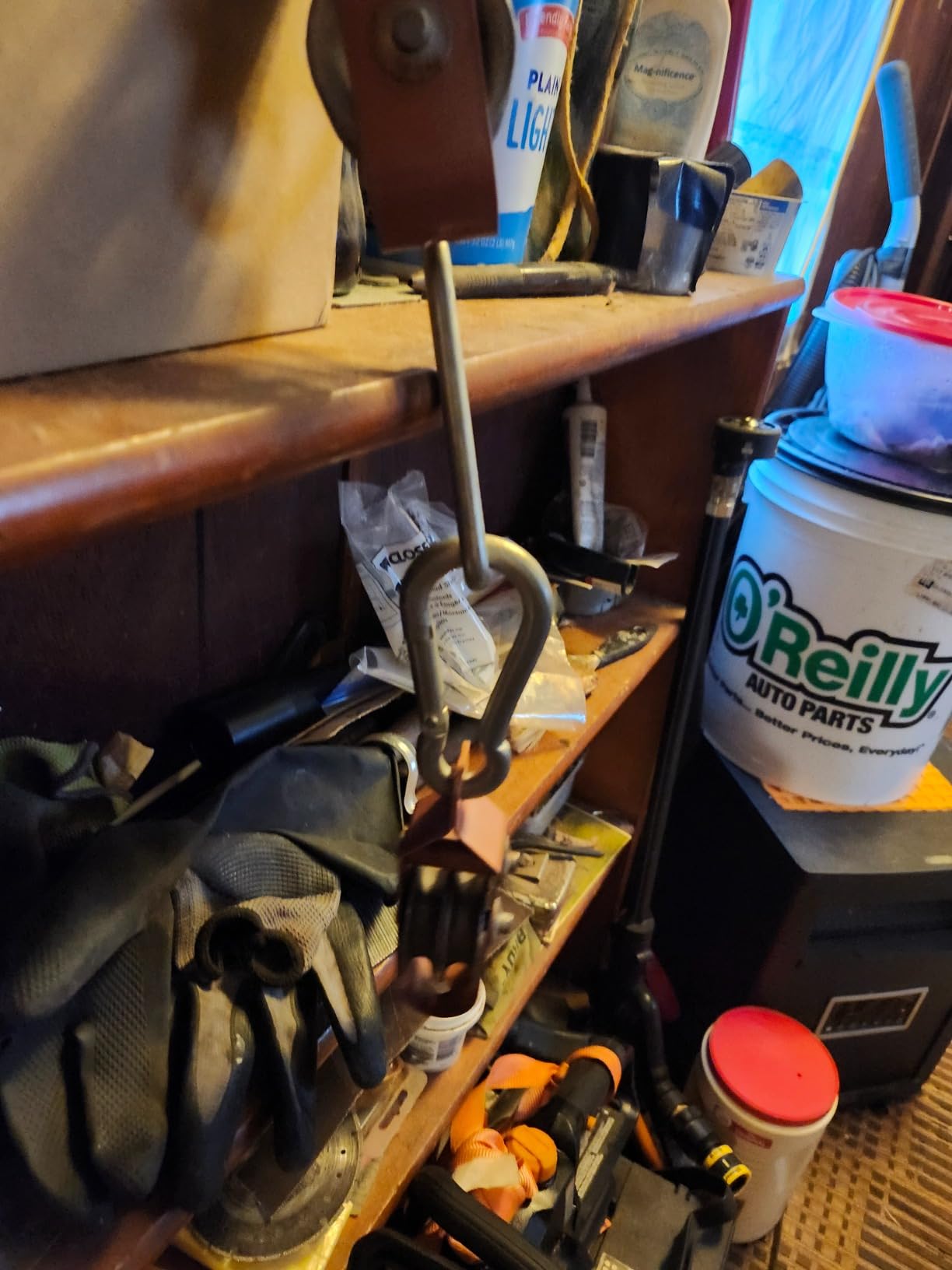 VEVOR Double Braided Polyester Rope, 3/4 in x 220 ft, 24 Strands, 20000 LBS Breaking Strength Outdoor Climbing Rope, Arborist Rigging Rope for Rock Hiking Camping Swing Rappelling Rescue, Orange/Black customer photo 2