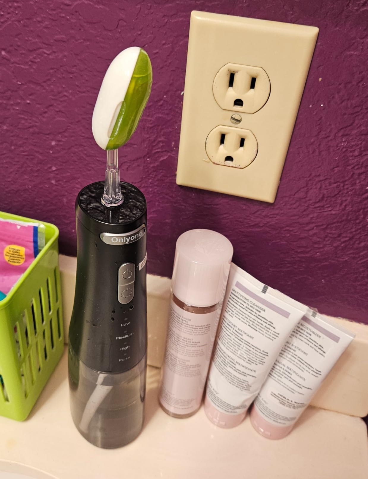 Onlyone Rechargeable Cordless Water Flosser with Adjustable Water Pressure for Daily Oral Care, Power Dental Flosser for Home and Travel Use, Portable Oral Irrigator for Sensitive Gums and Braces Care customer photo 1